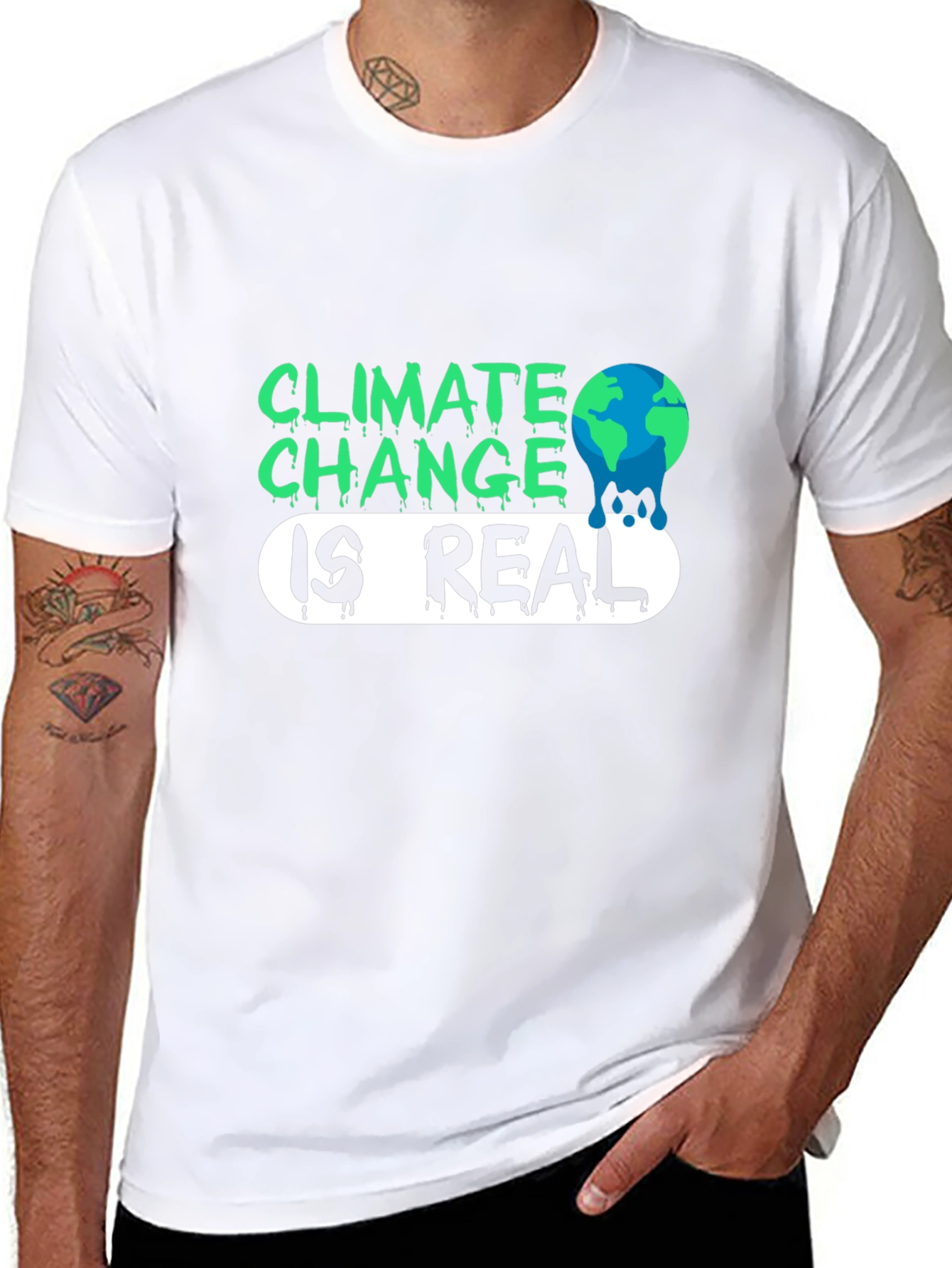 Climate Change is Real Graphic T-Shirt - 8