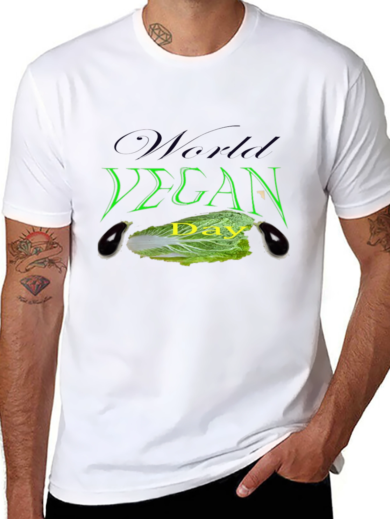 Vegan Day Graphic T-Shirt - 8