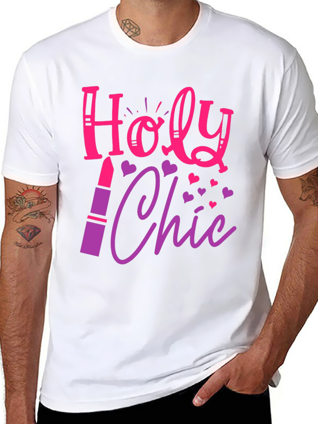 Black Holy Chic Graphic Tee - Stylish & Fun! view 8