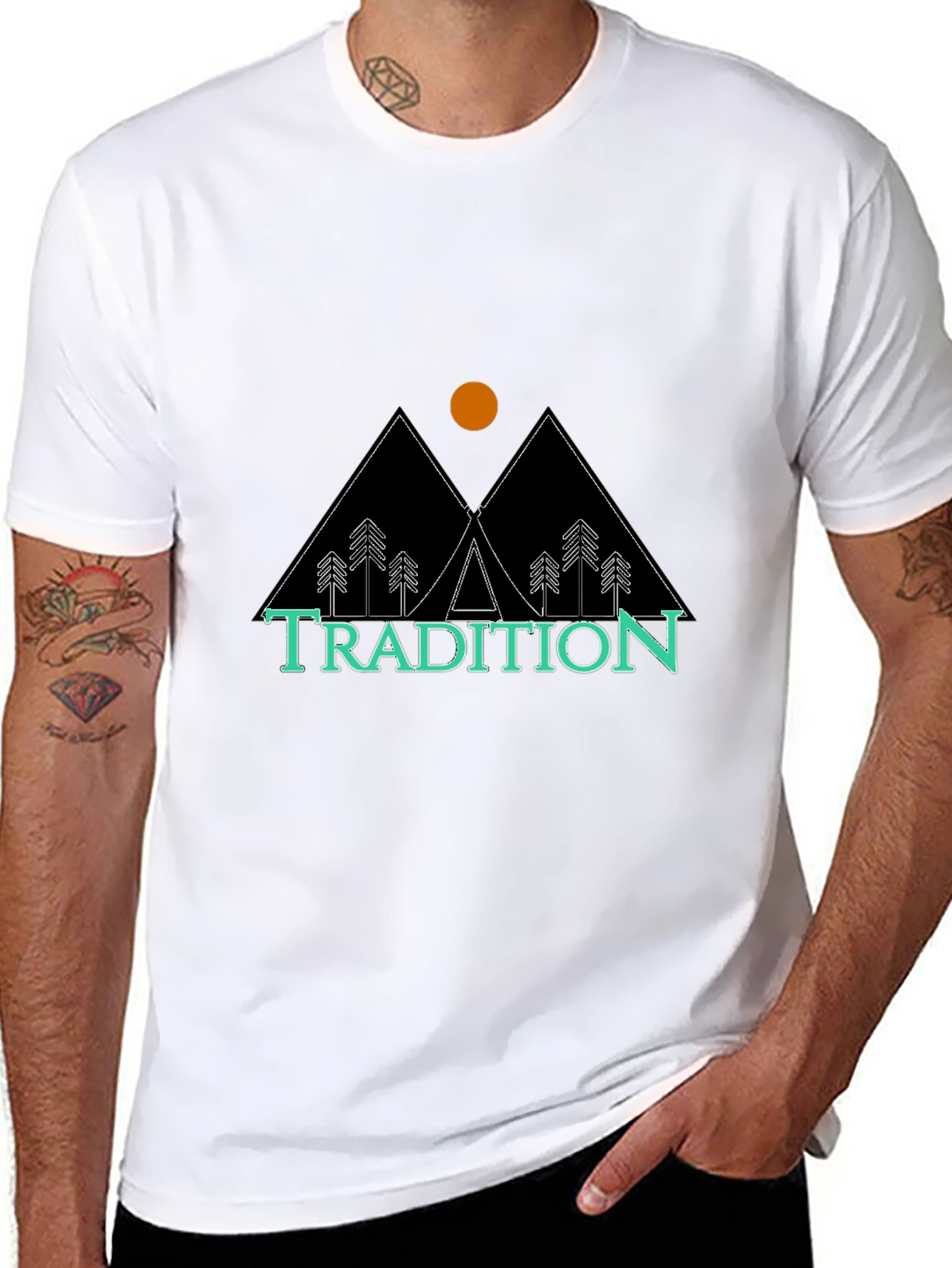 Black Tradition Graphic Tee - Outdoor Adventure Style view 8