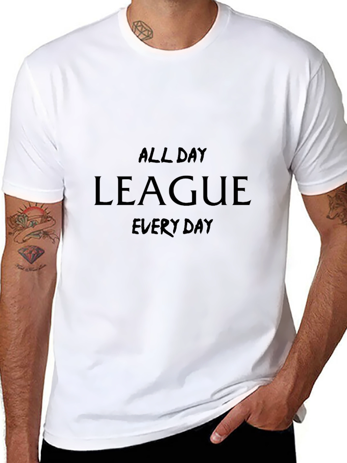 Black League All Day Every Day T-Shirt view 8