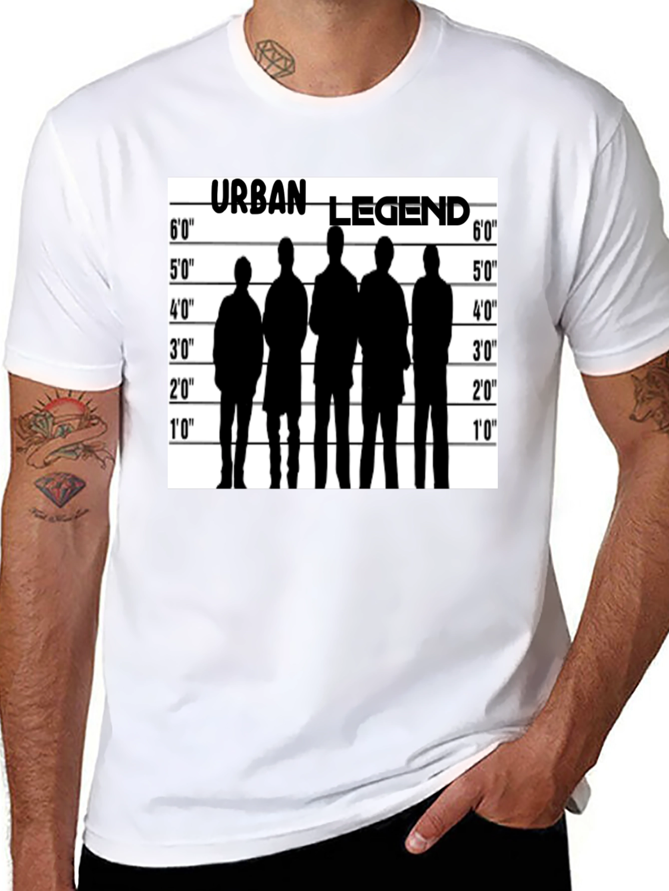 Black Urban Legend Lineup T-Shirt - Black view 8