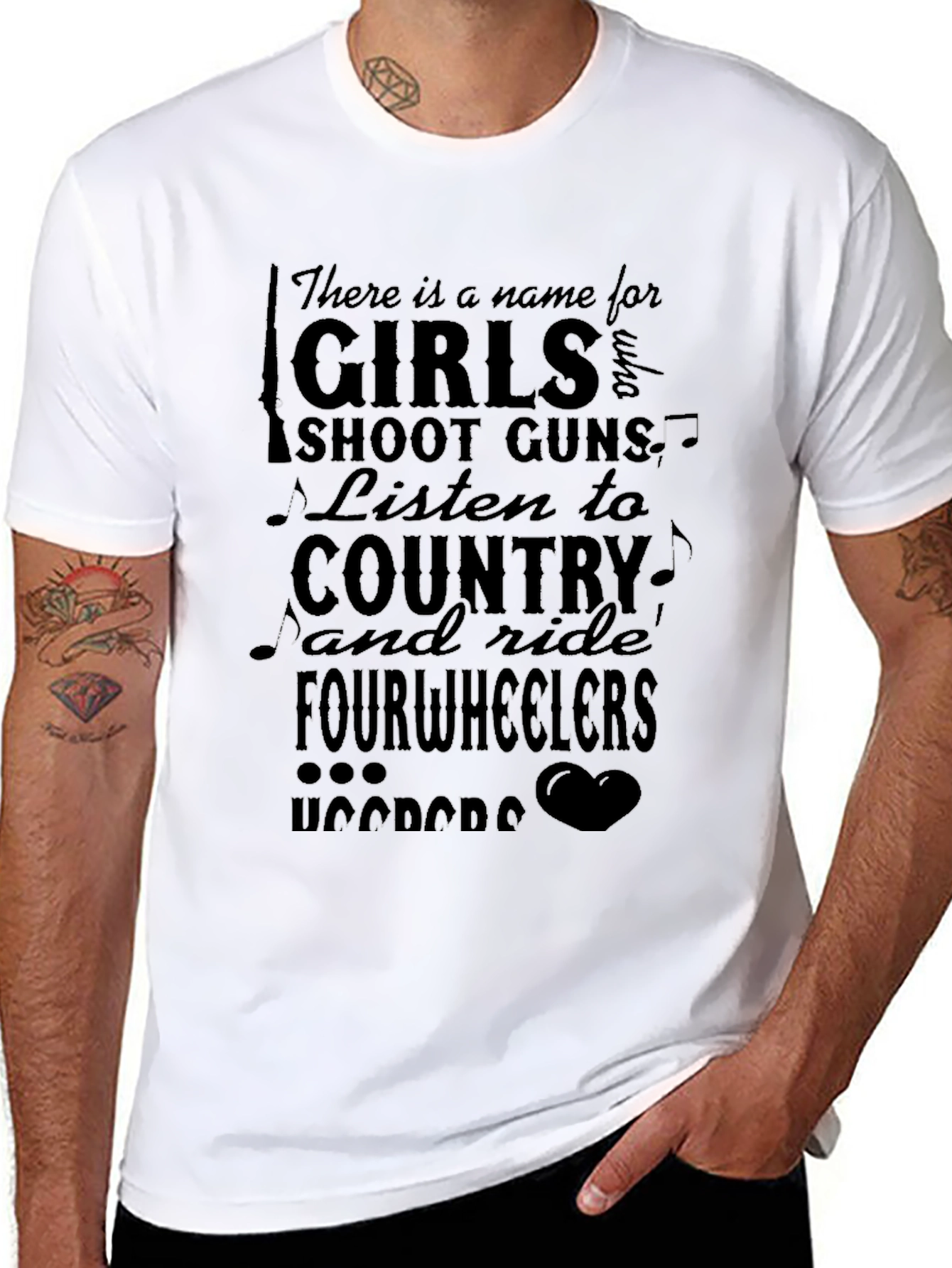 Black Girls Shoot Guns Country Fourwheelers Black T-Shirt view 8