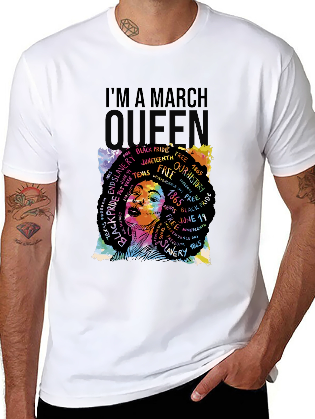 Black March Queen Black Pride Graphic Tee view 8