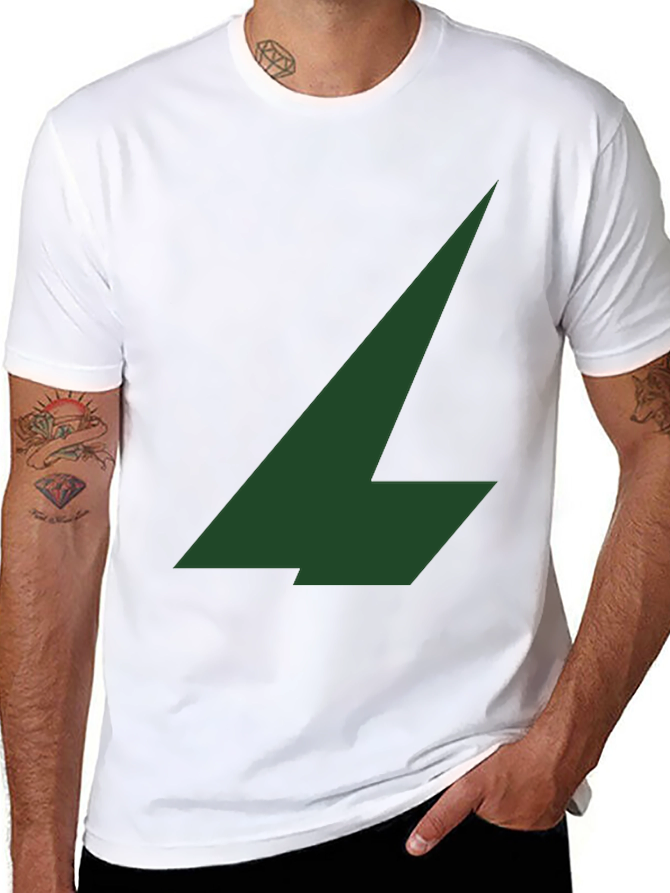 Black Emerald Arrow Graphic Tee - Stylish Menswear view 8