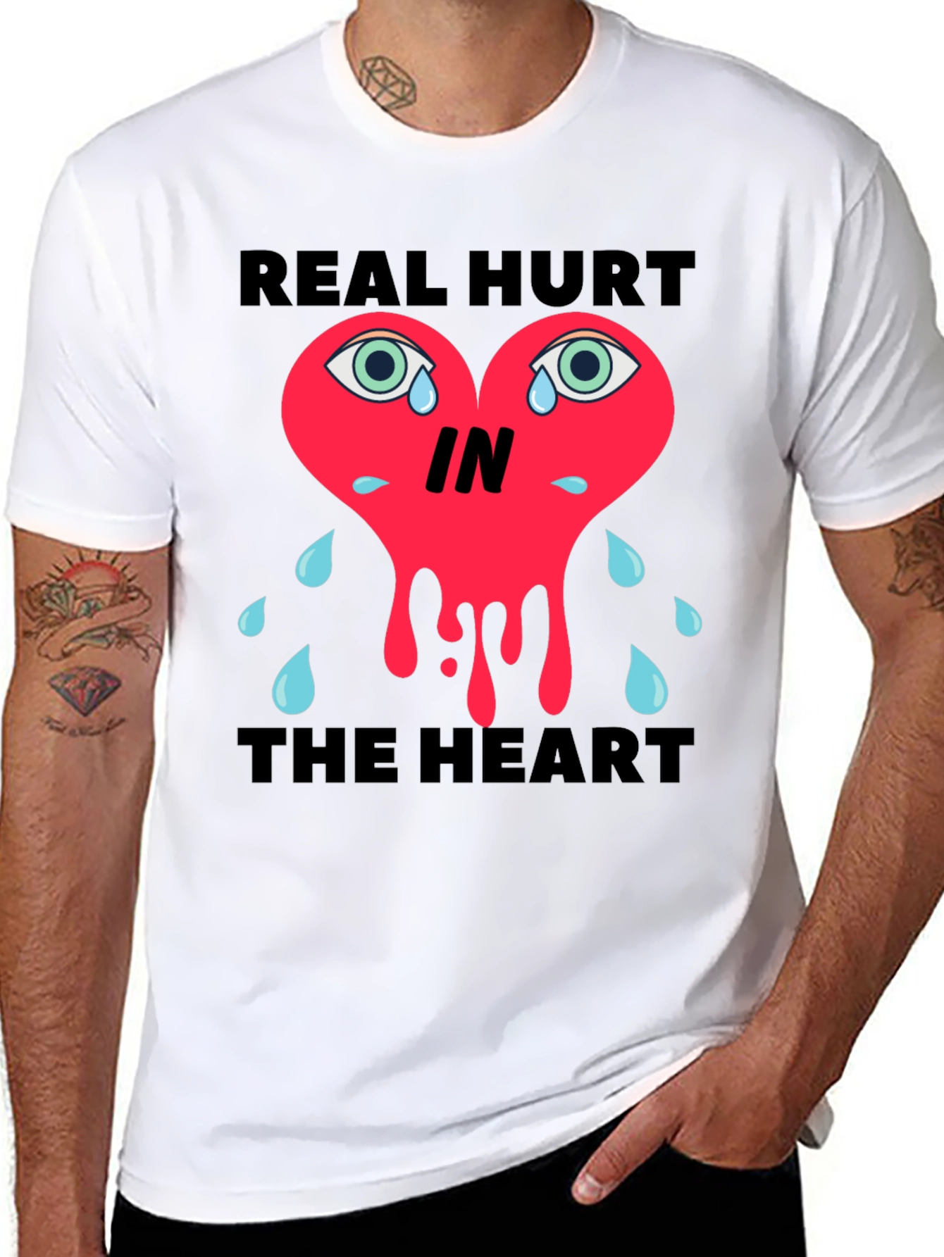 Real Hurt in the Heart Graphic Tee - 8