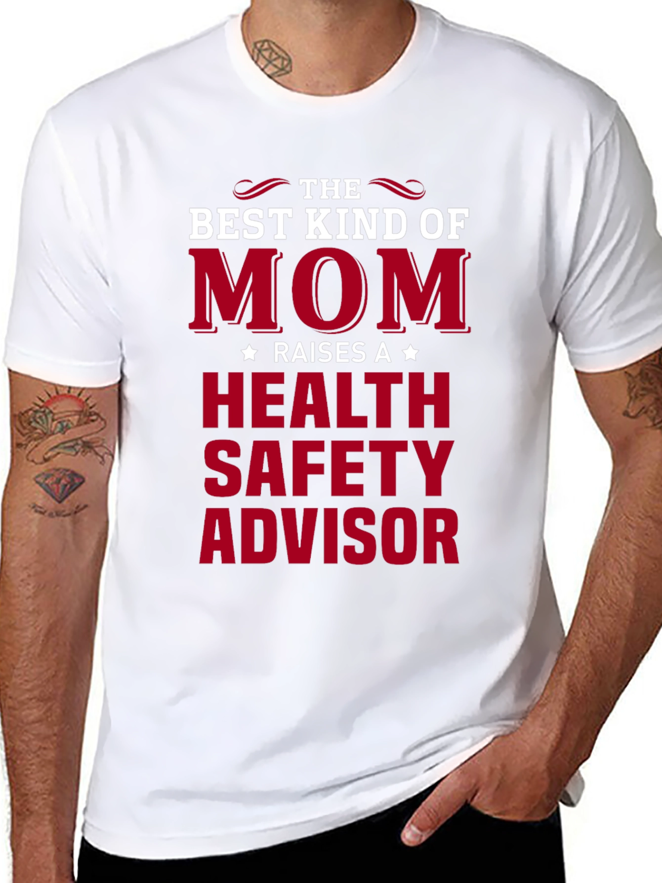 Black Best Kind of Mom T-Shirt - Health Safety Advisor view 8