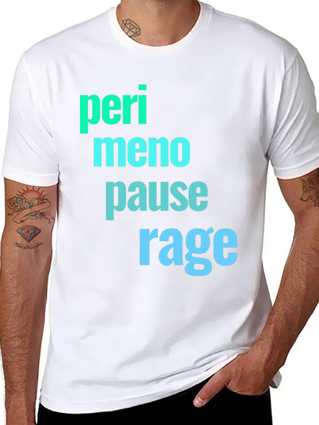 Black Perimenopause Rage Black Graphic Tee view 8