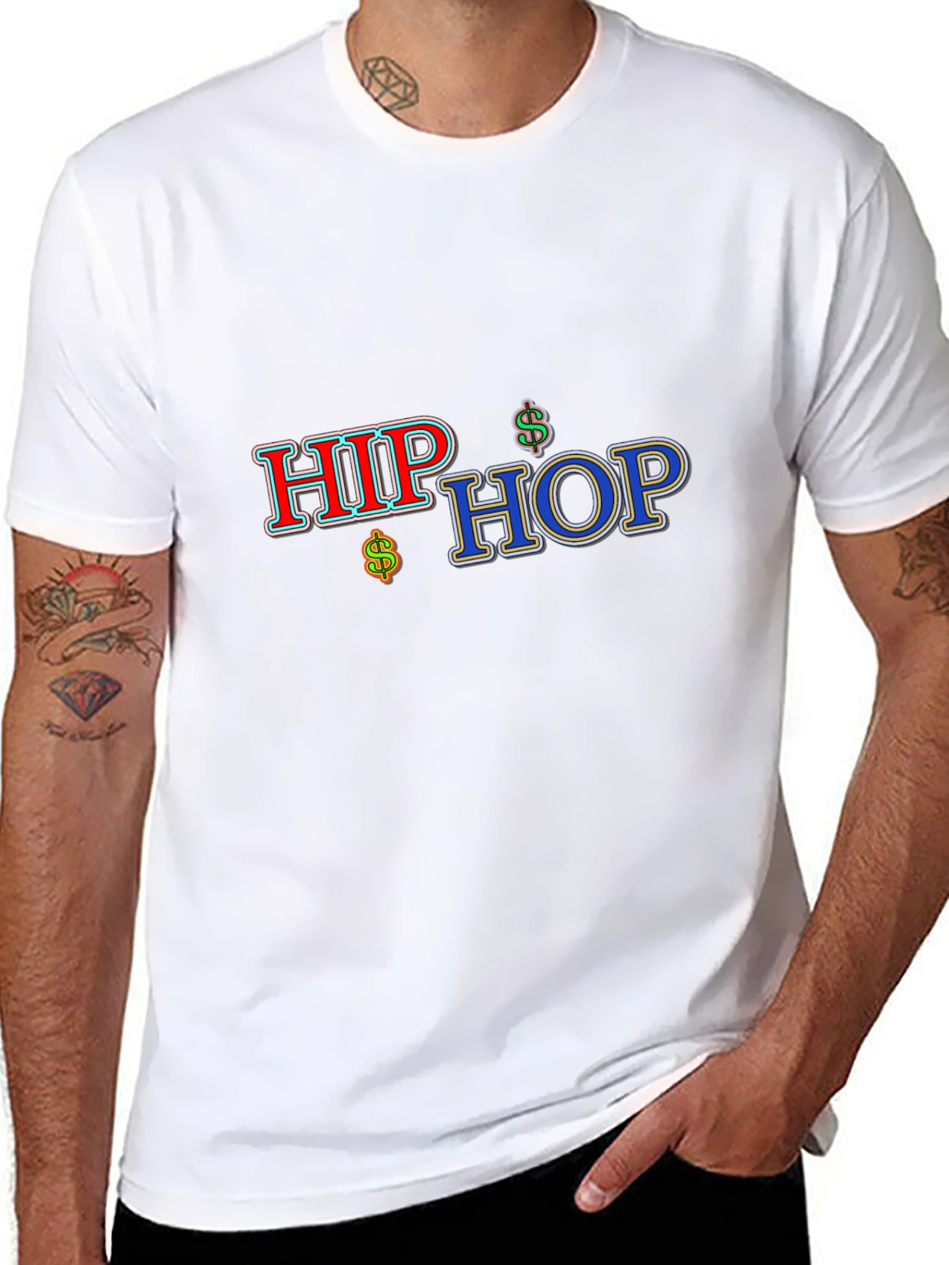 Black Hip Hop Black T-Shirt view 8