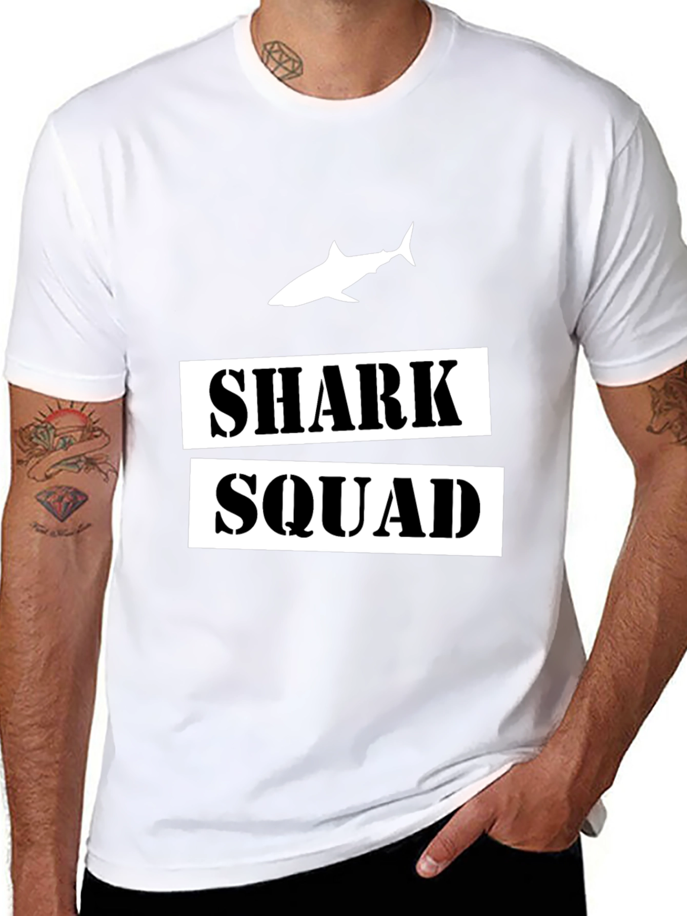 Black Shark Squad Graphic T-Shirt - Black view 8