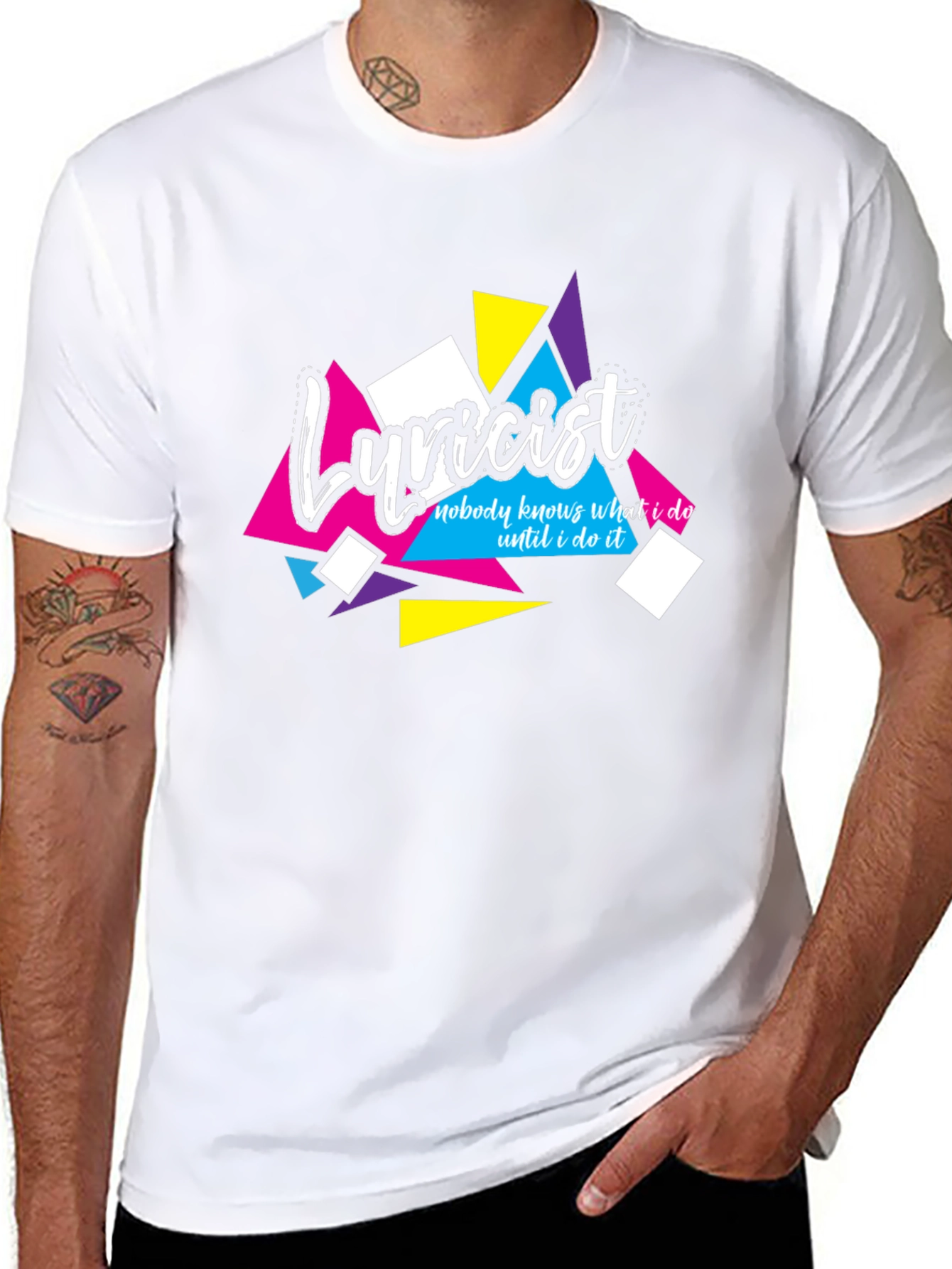 Lyricist Graphic Tee - Nobody Knows What I Do Black T-Shirt - 8
