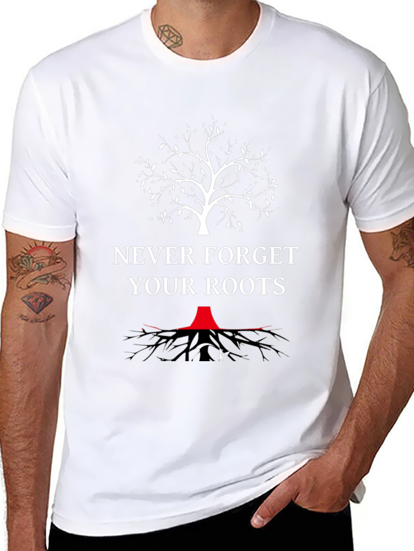 Never Forget Your Roots Graphic T-Shirt - 8