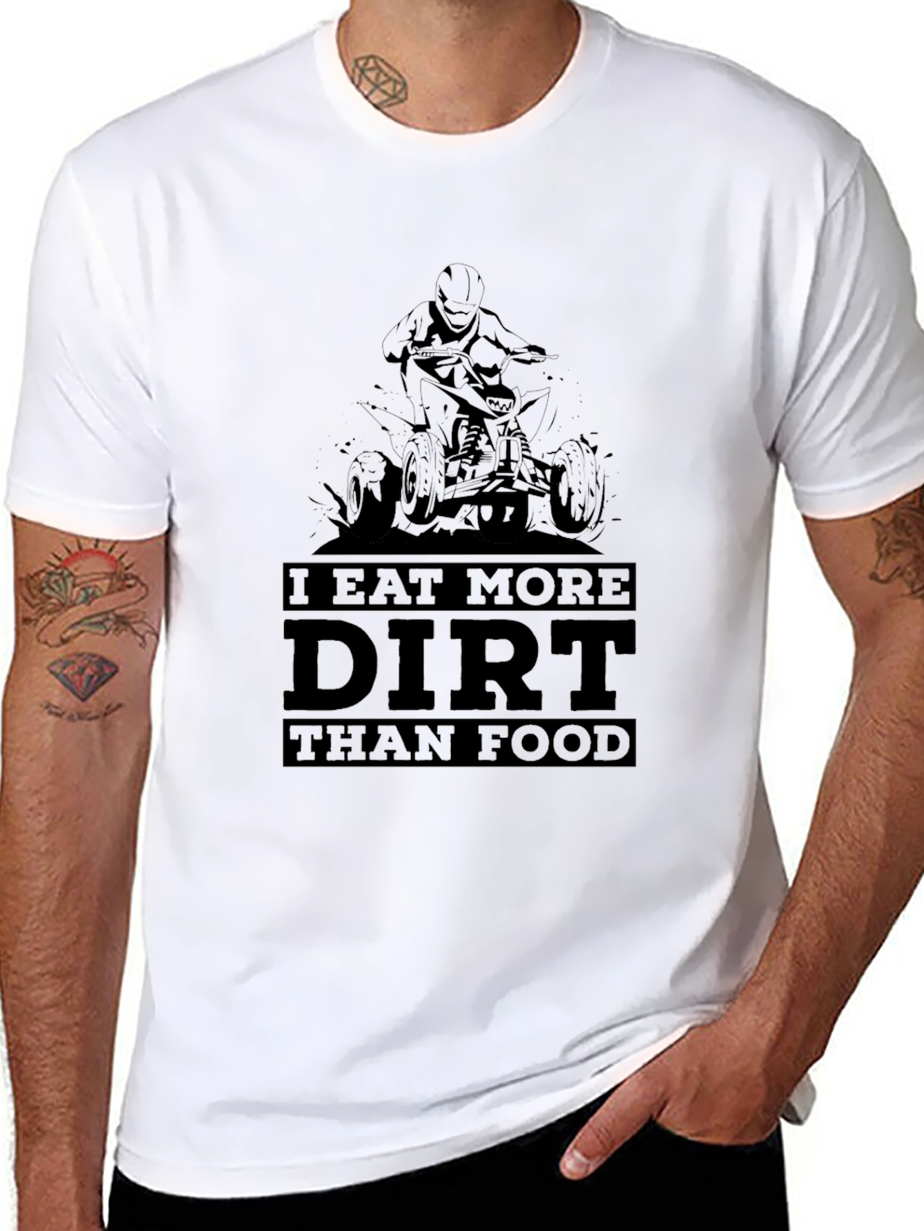 Dirt Bike Rider T-Shirt - I Eat More Dirt Than Food - 8