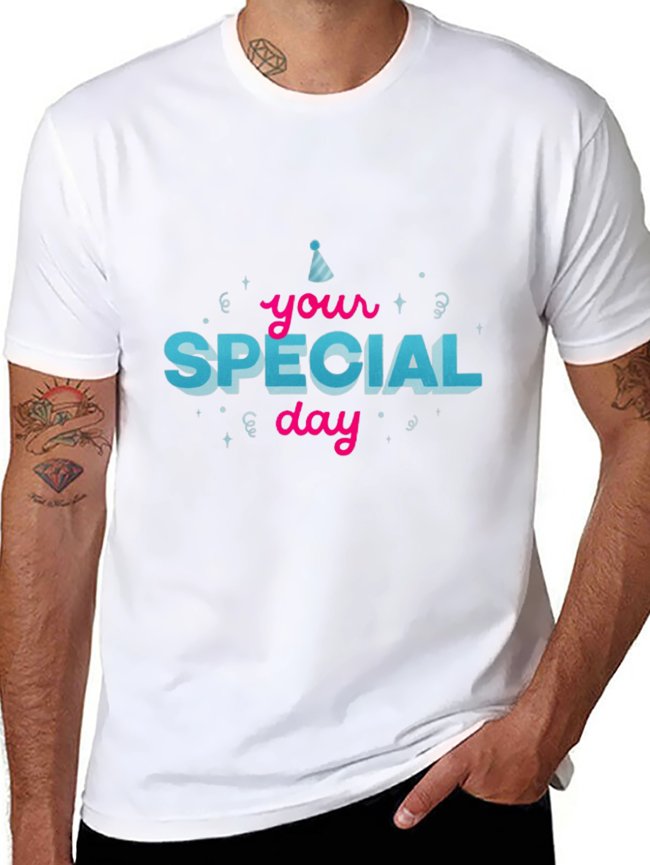 Black Special Day T-Shirt view 8