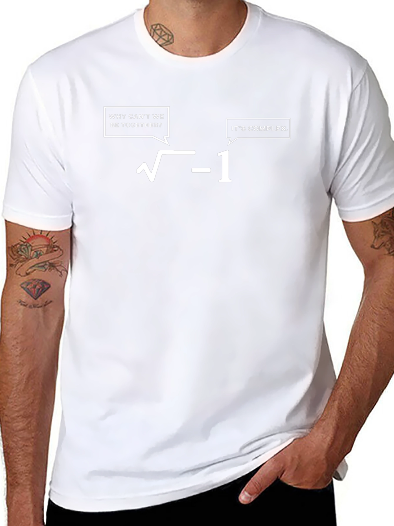 Black Complex Relationship Math Humor T-Shirt view 8