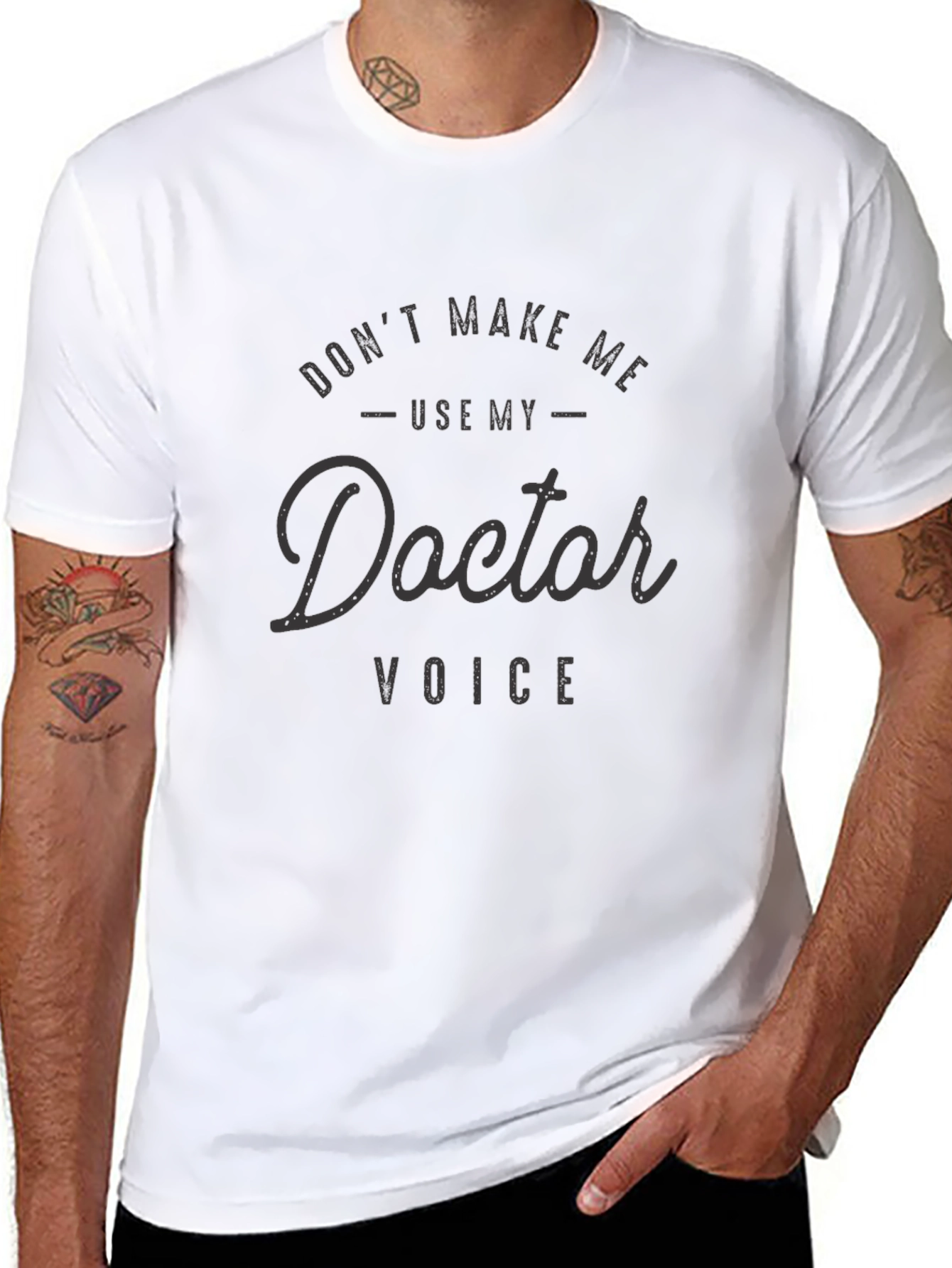 Black Doctor Voice Graphic Tee view 8