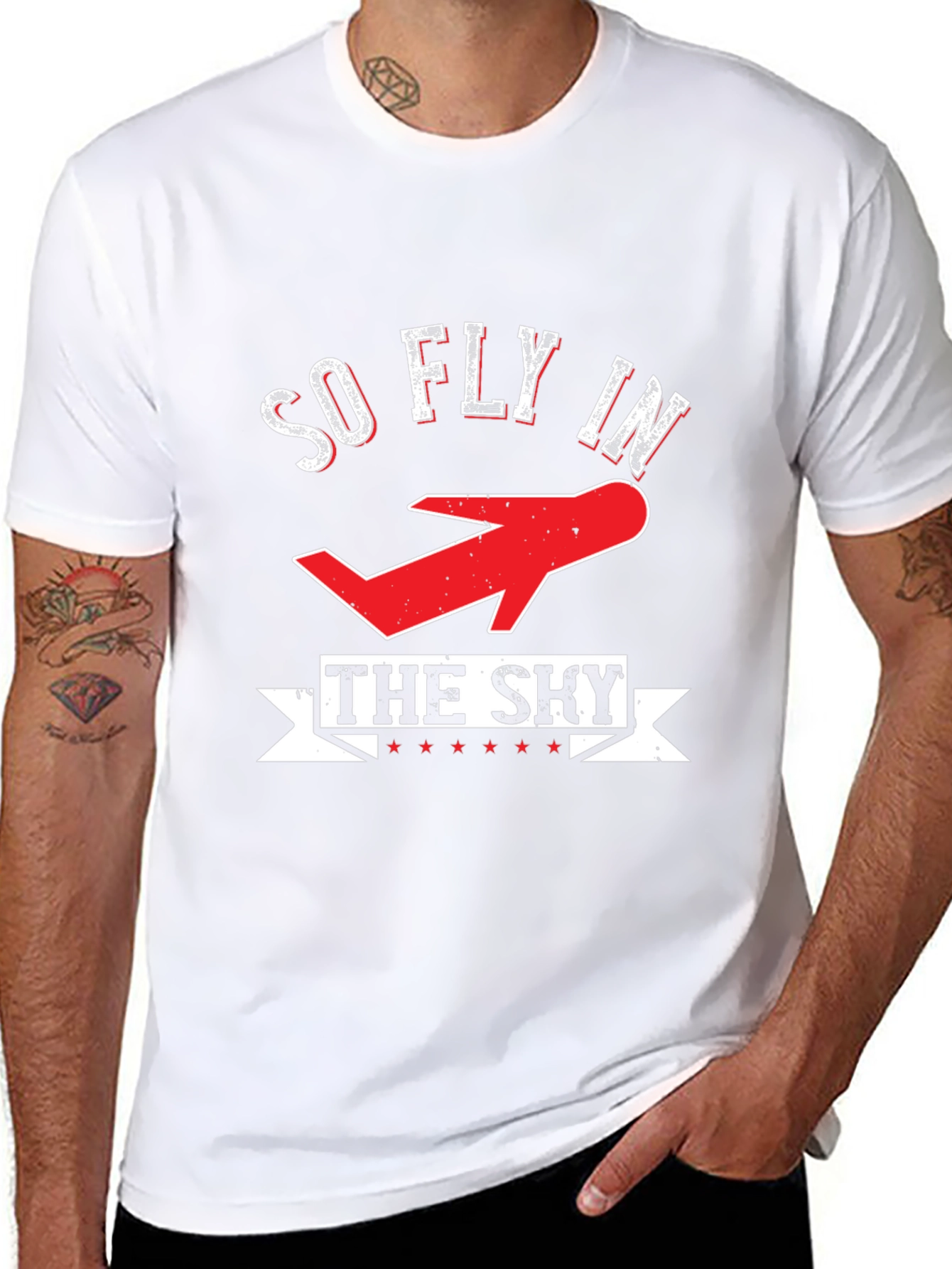 Black So Fly in the Sky Graphic T-Shirt view 8