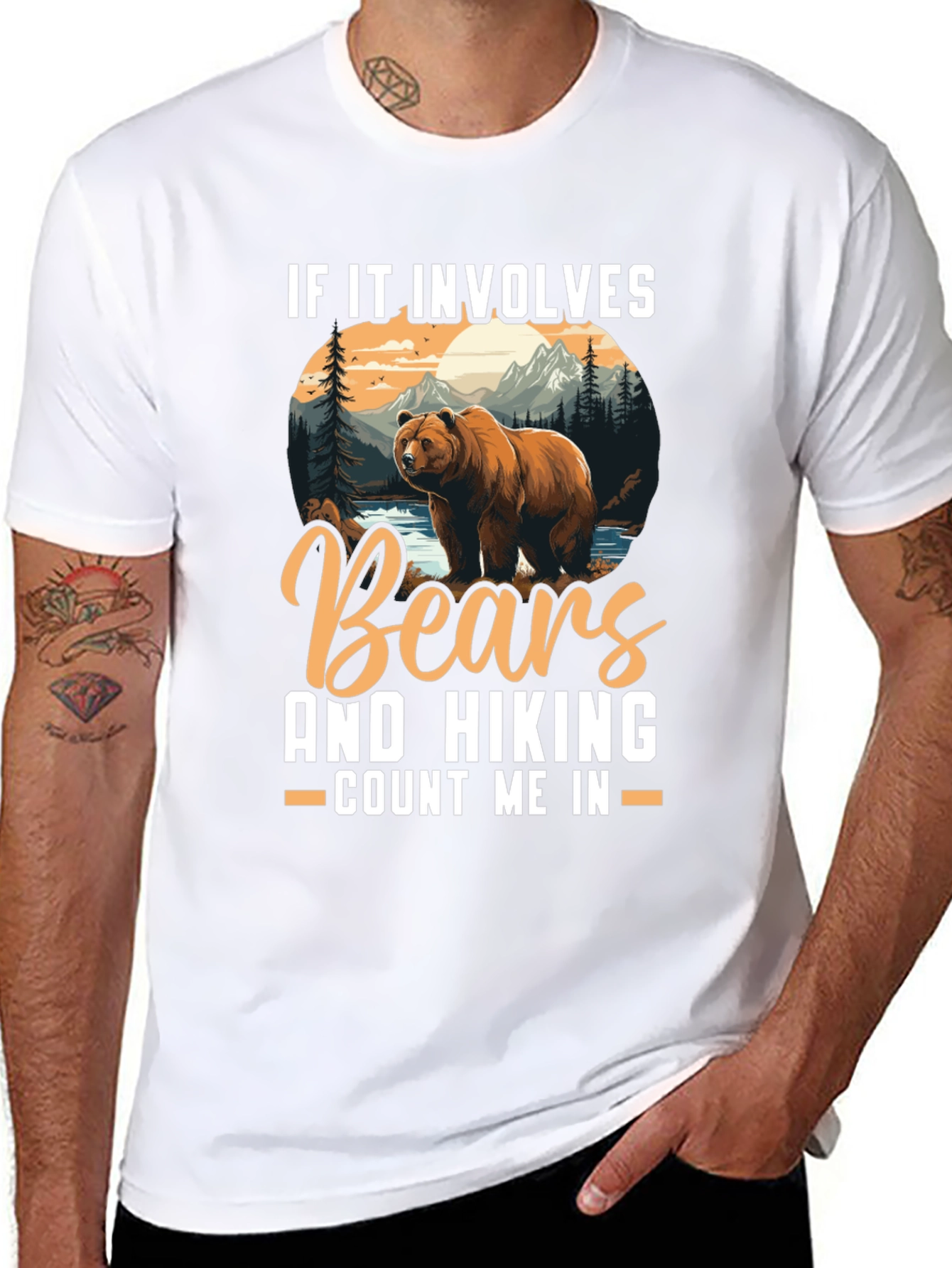 Black Bears & Hiking T-Shirt - Count Me In view 8