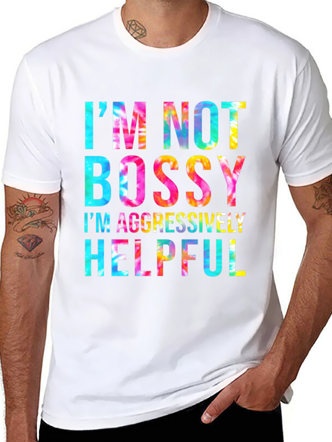 Black I'm Not Bossy T-Shirt view 8