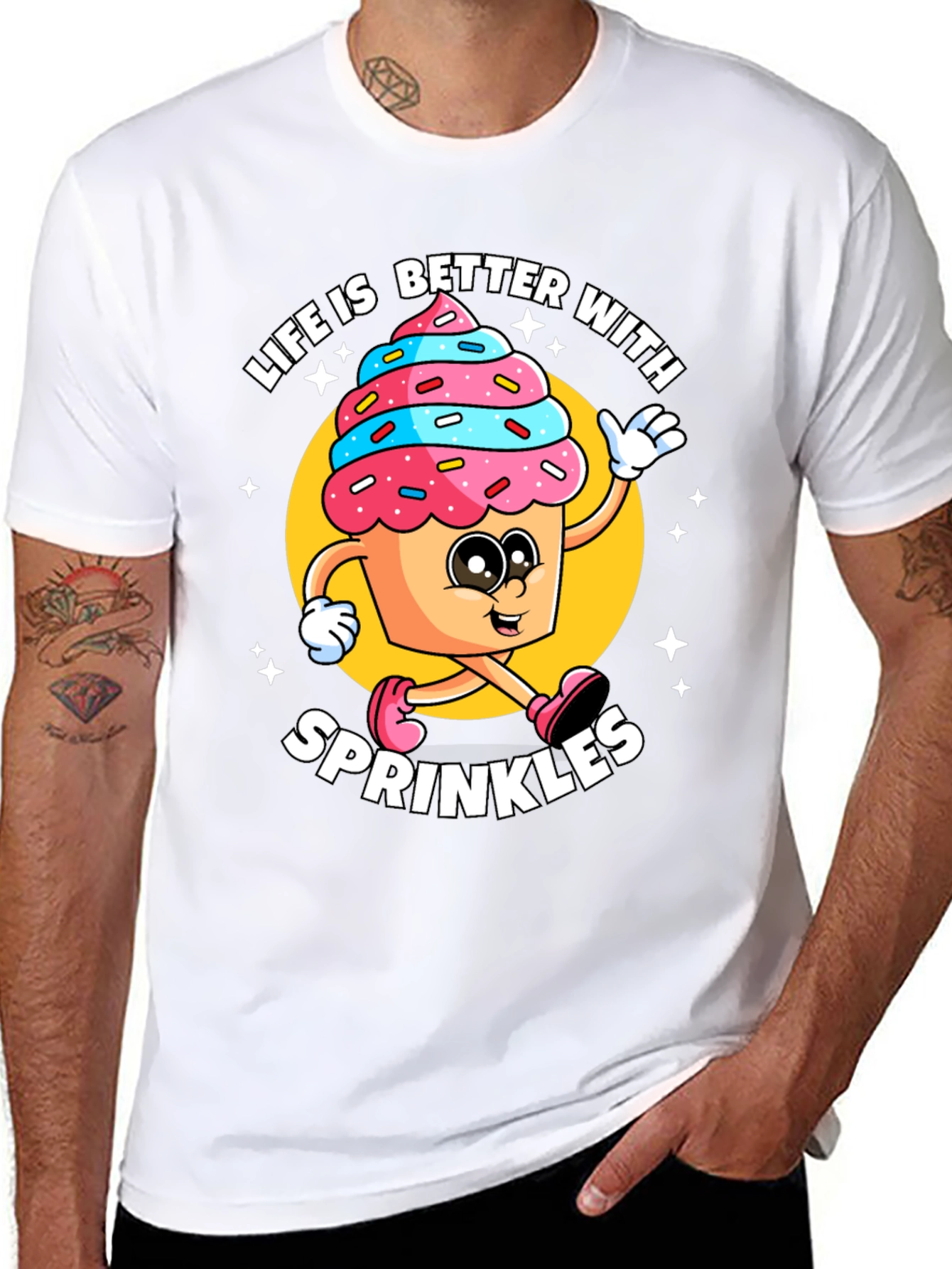 Black Life is Better with Sprinkles T-Shirt view 8