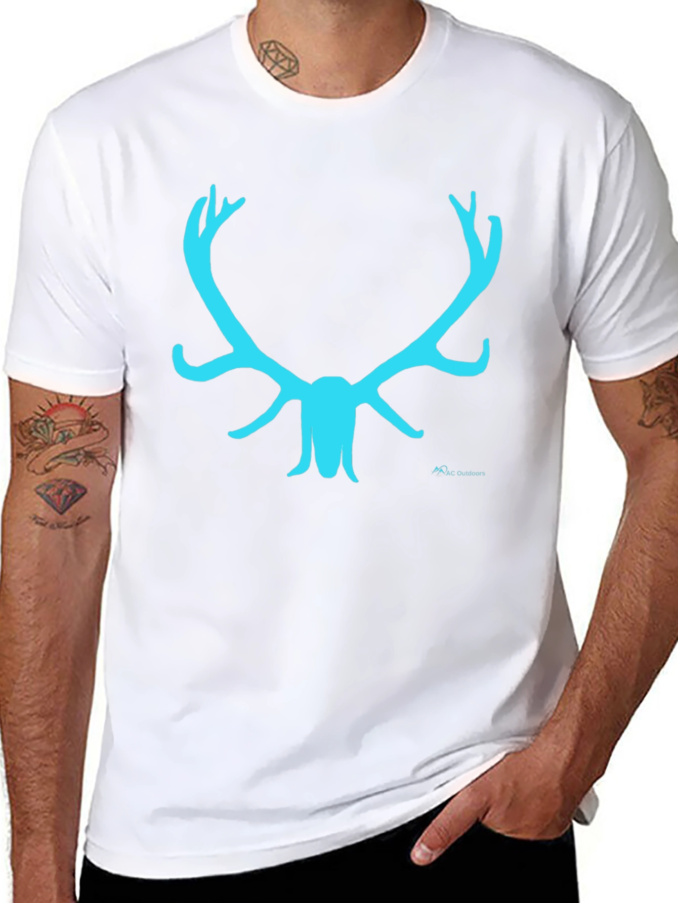 Black Cool Antler Graphic Tee - Black T-Shirt view 8