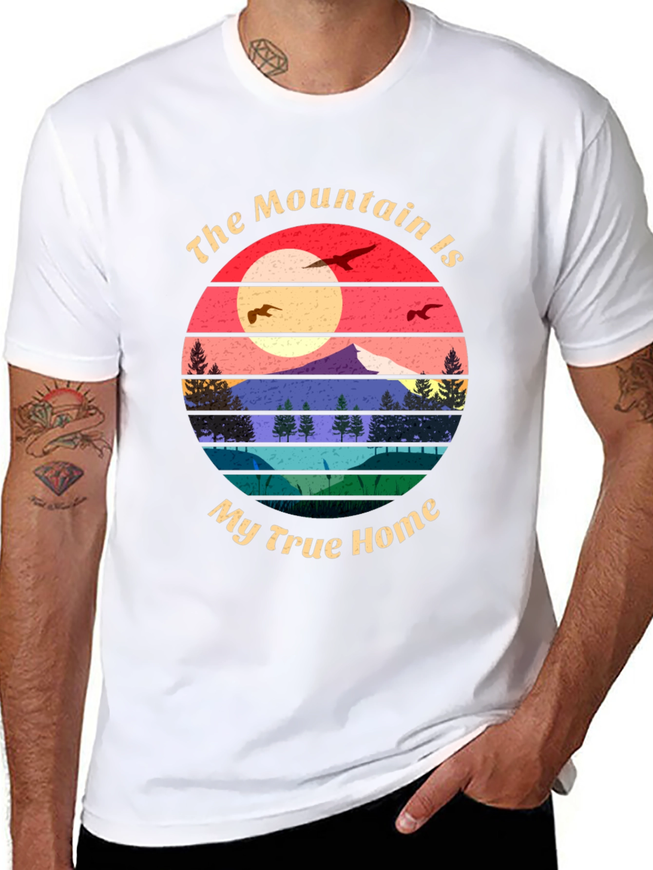 Black Mountain Home T-Shirt - Nature Lover Tee view 8