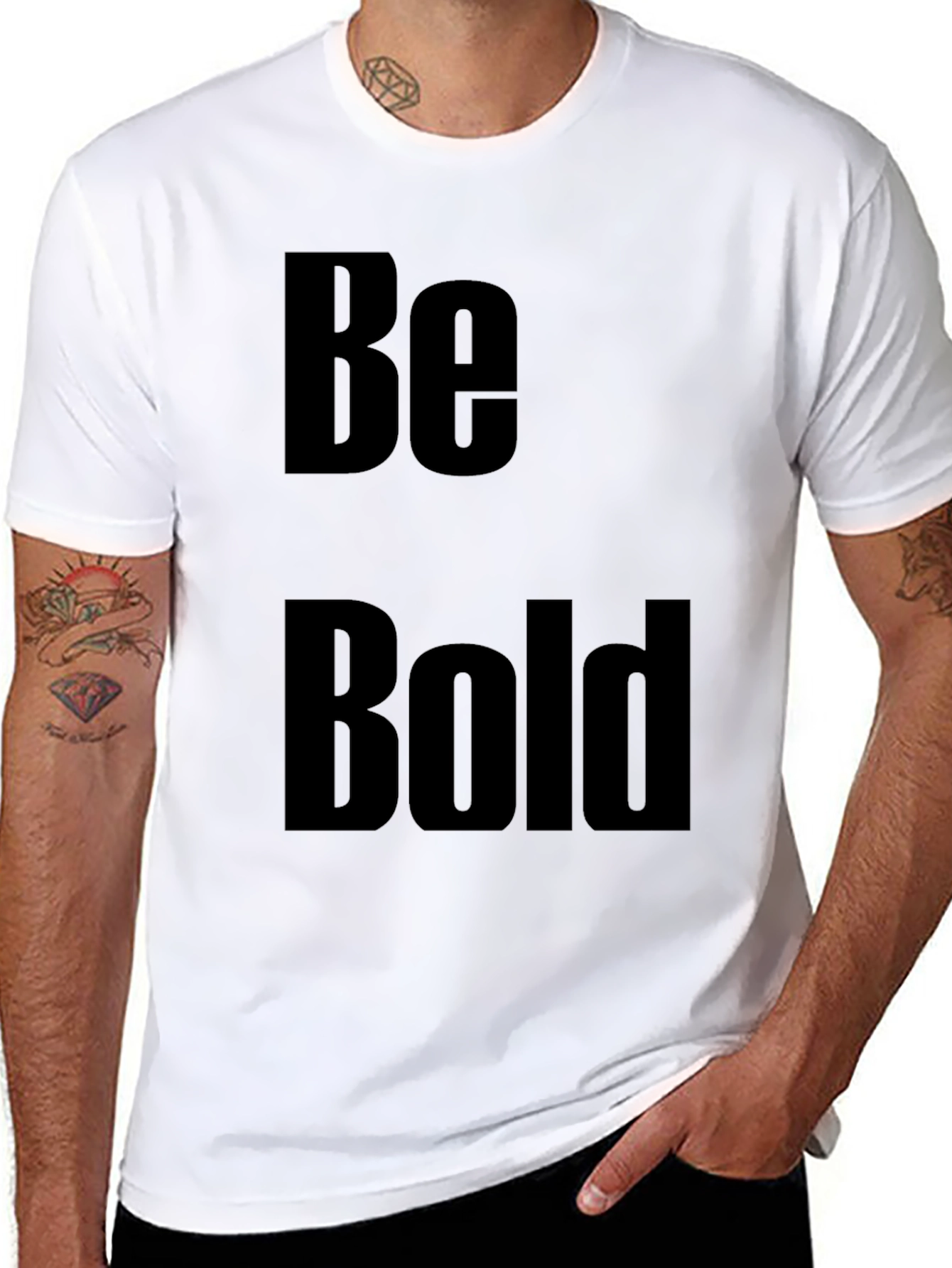 Black Be Bold Graphic Tee - Black view 8