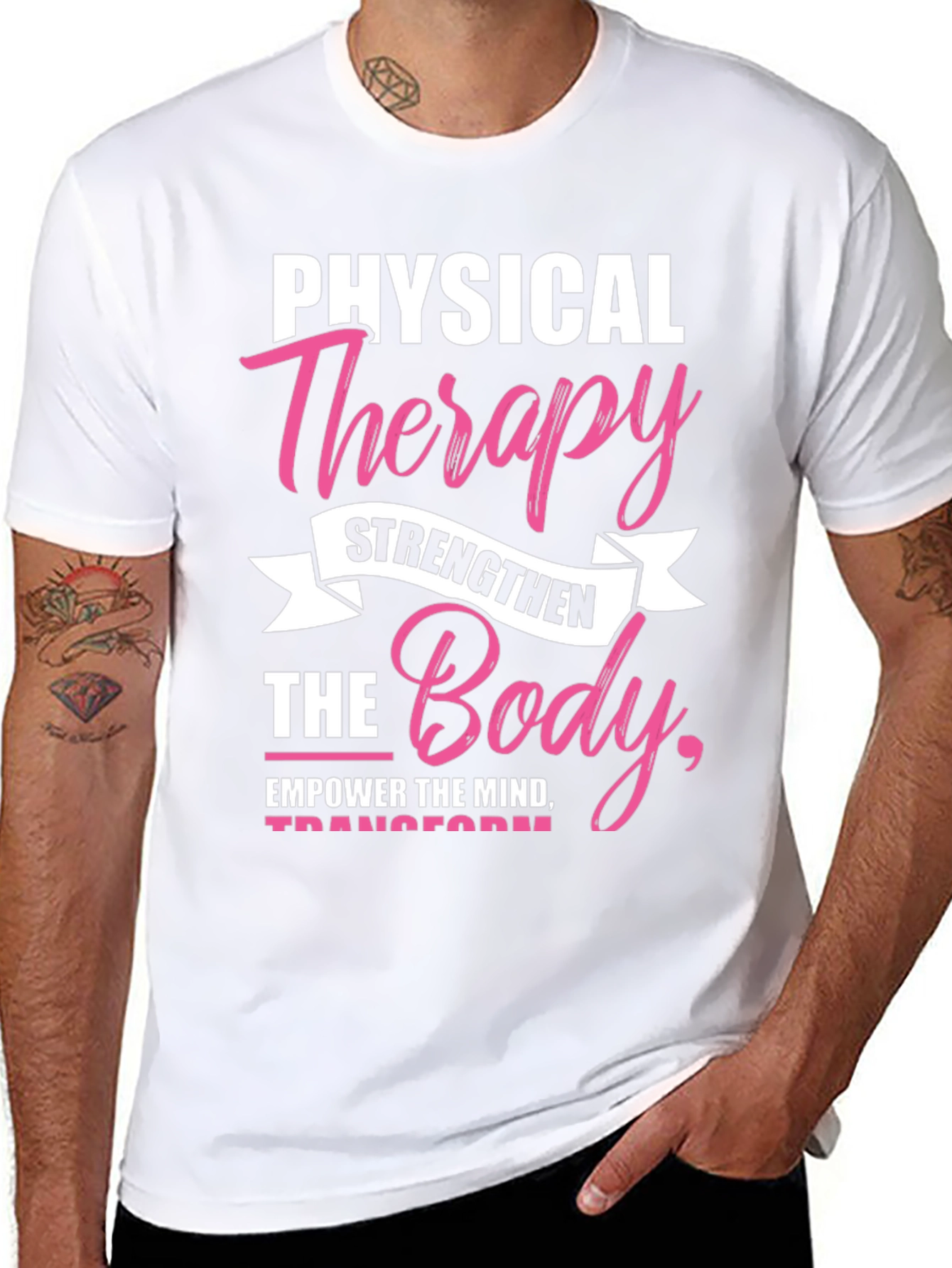 Black Physical Therapy Body & Mind Graphic Tee view 8