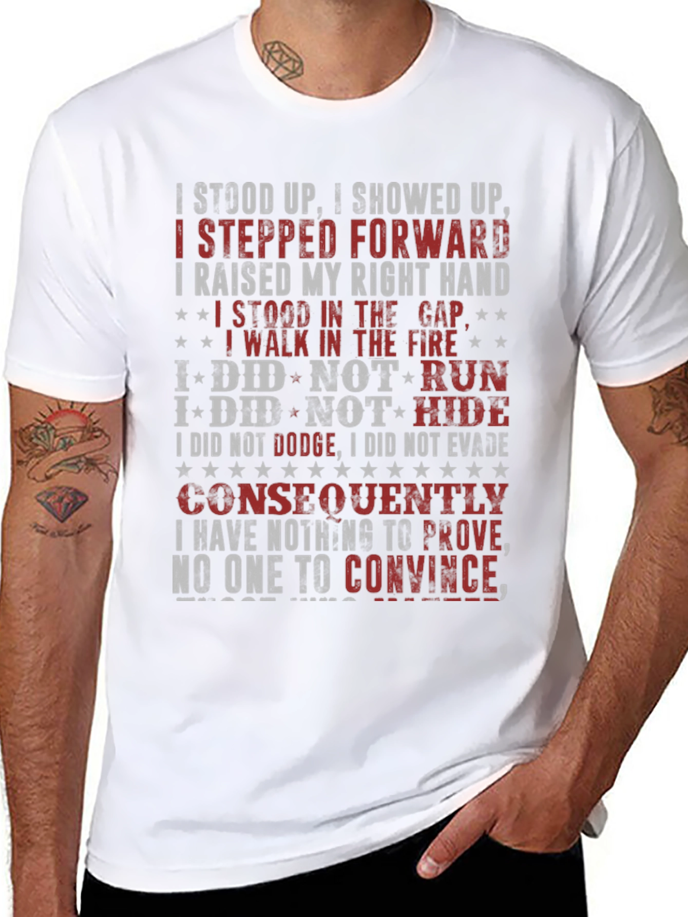 I Stood Up T-Shirt - Patriotic Design - 8