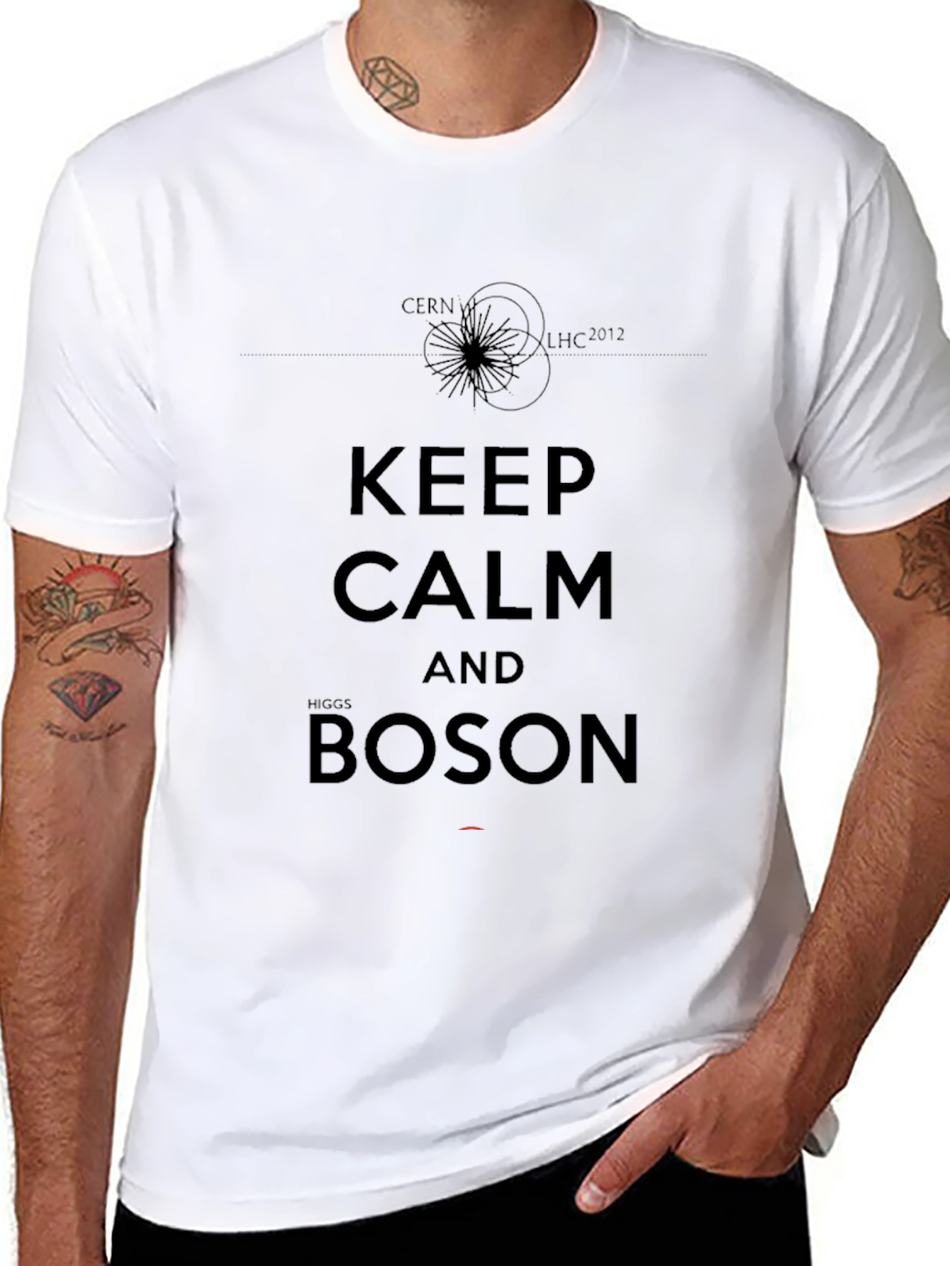 Black Keep Calm and Boson Black T-Shirt view 8