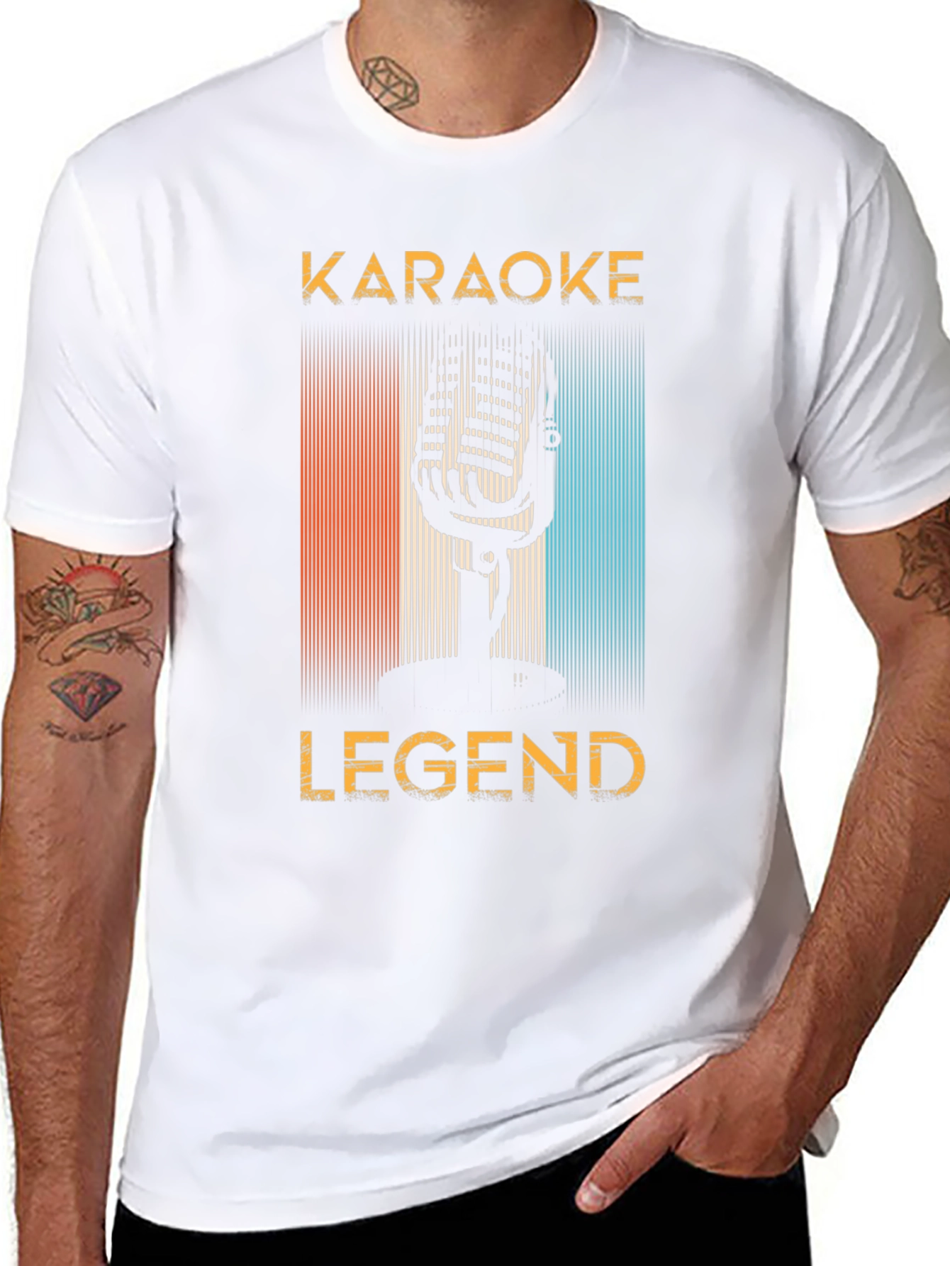 Black Karaoke Legend Graphic Tee view 8