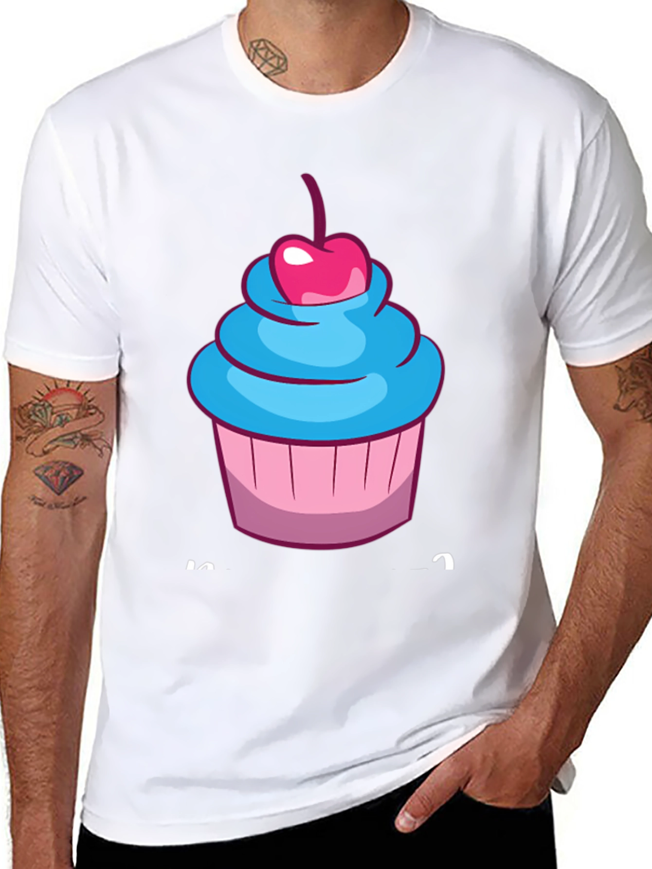 Black Cupcake Graphic T-Shirt - Sweet Tooth Fashion view 8