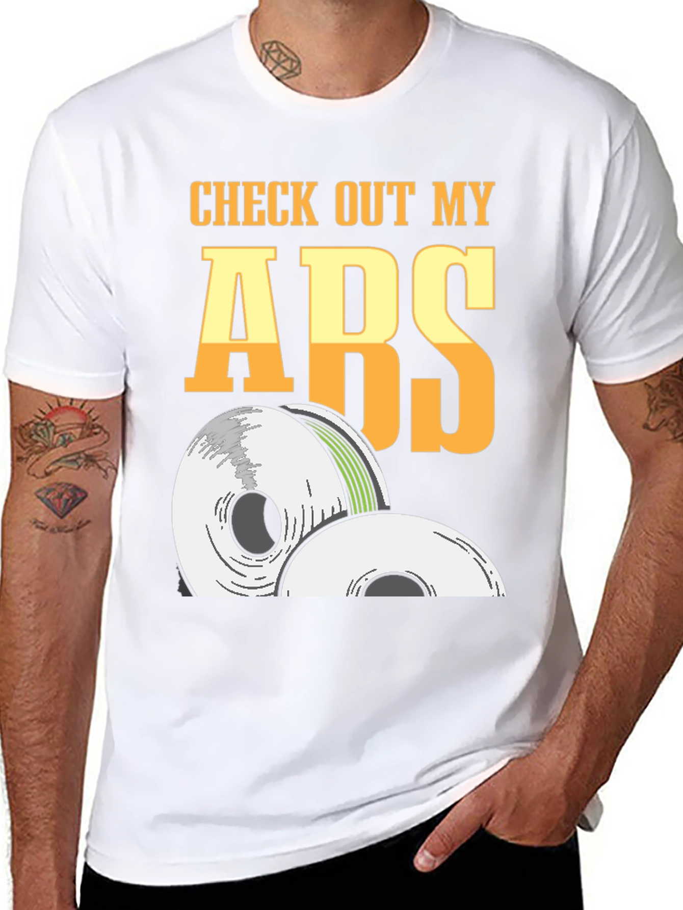 Black Check Out My ABS Funny 3D Printing T-Shirt view 8