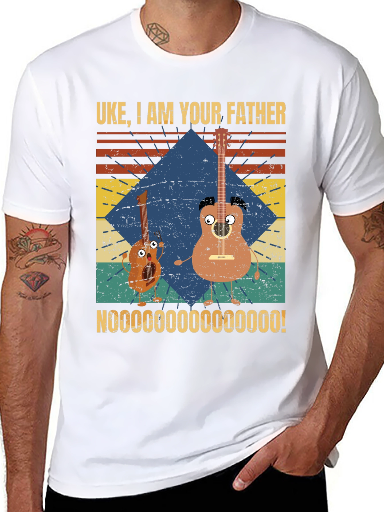 Black Uke I Am Your Father T-Shirt view 8