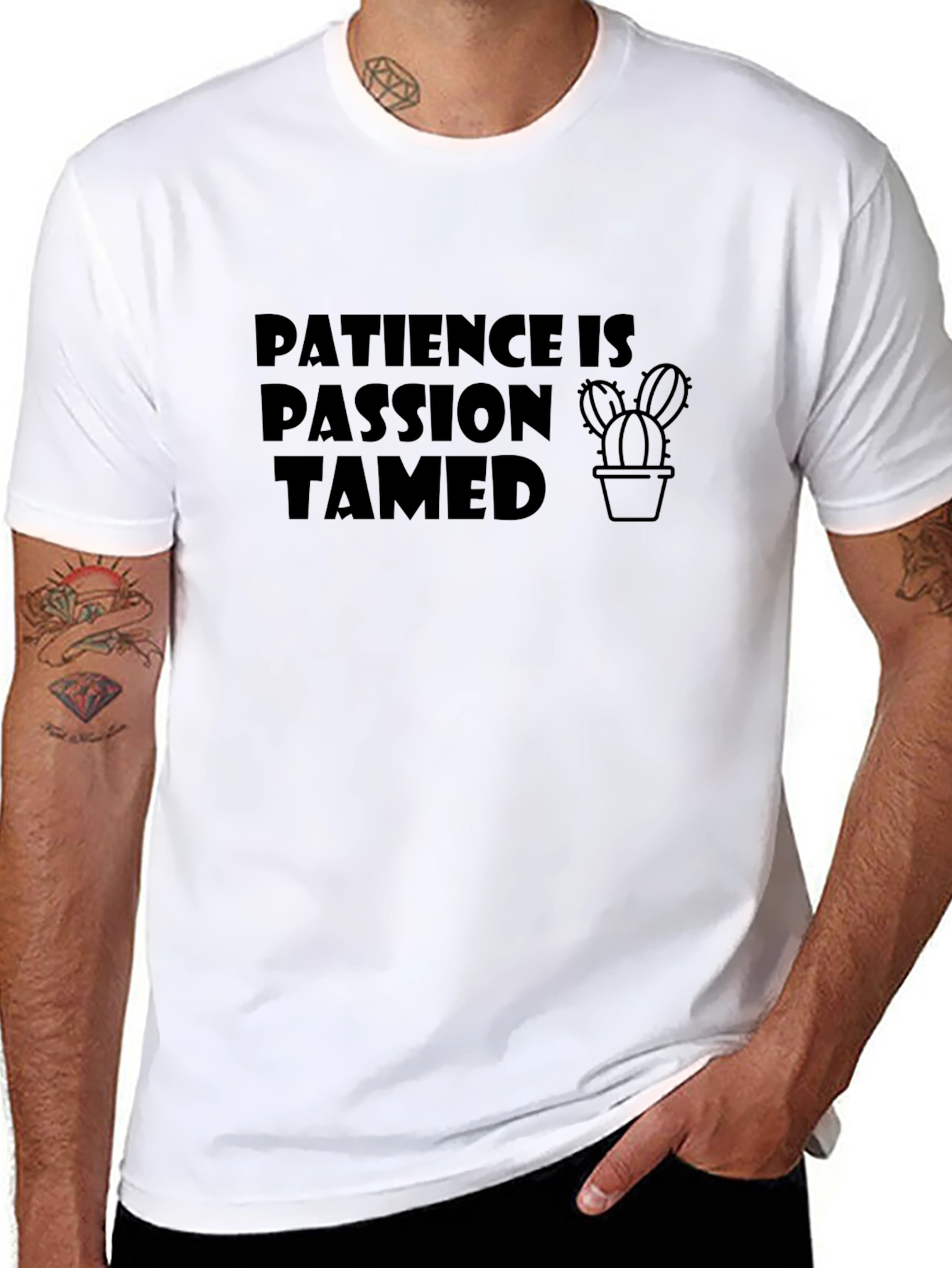 Black Patience Is Passion Tamed T-Shirt view 8