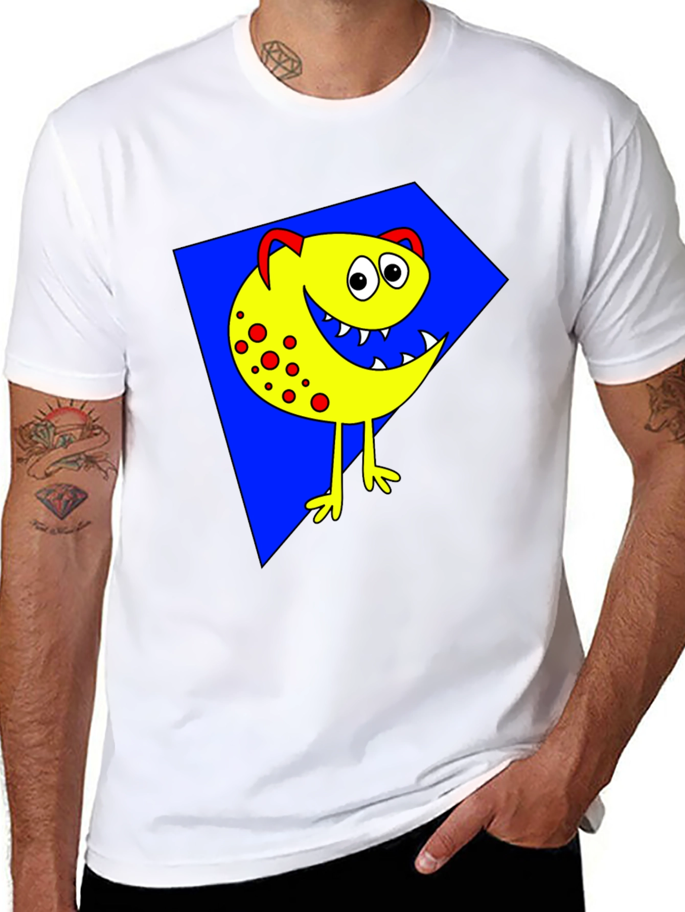 Black Monster Graphic Tee - Fun & Unique Design view 8