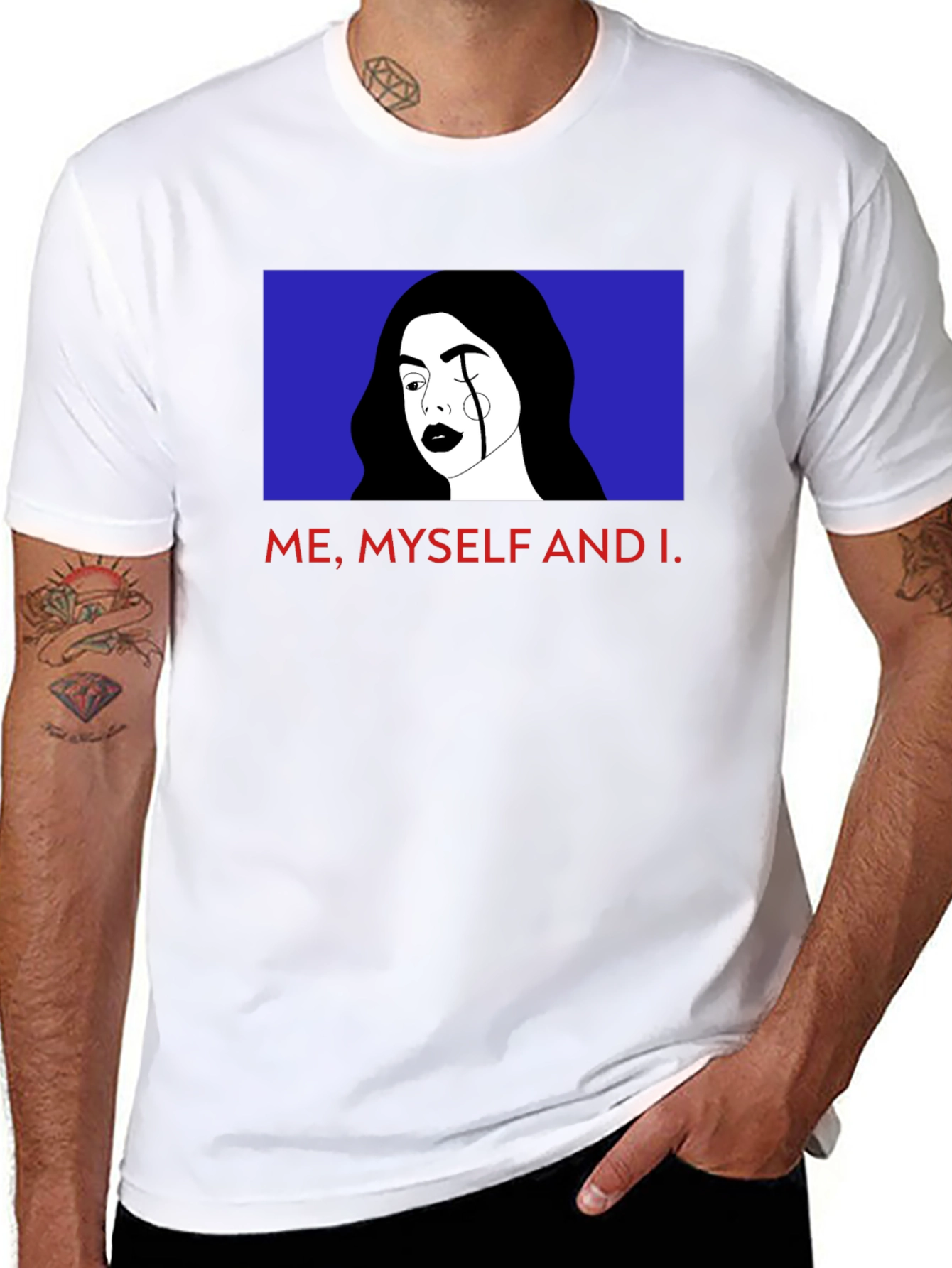 Black Me, Myself, and I Graphic Tee view 8