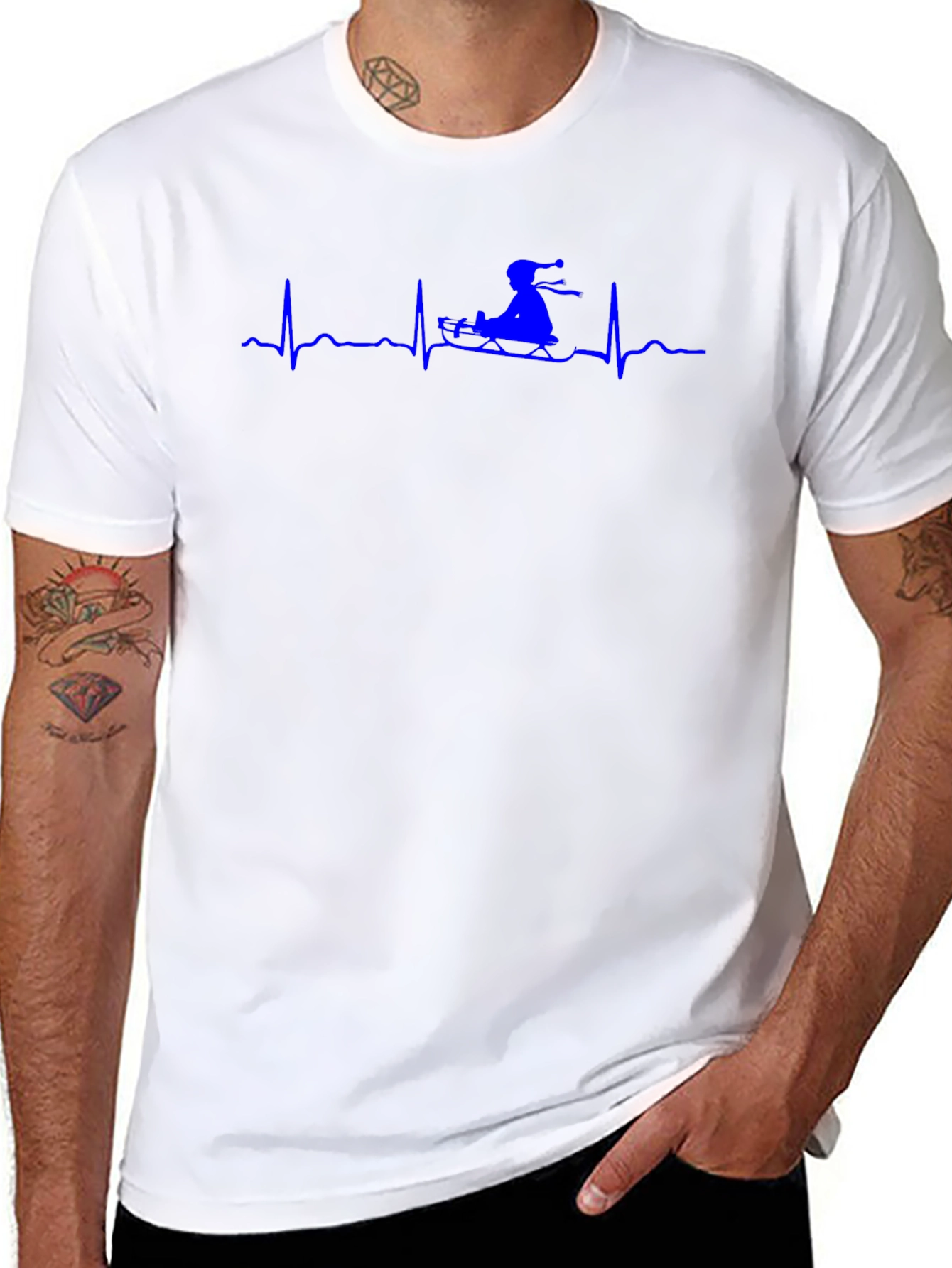 Black Jet Ski Heartbeat T-Shirt - Ride the Wave! view 8