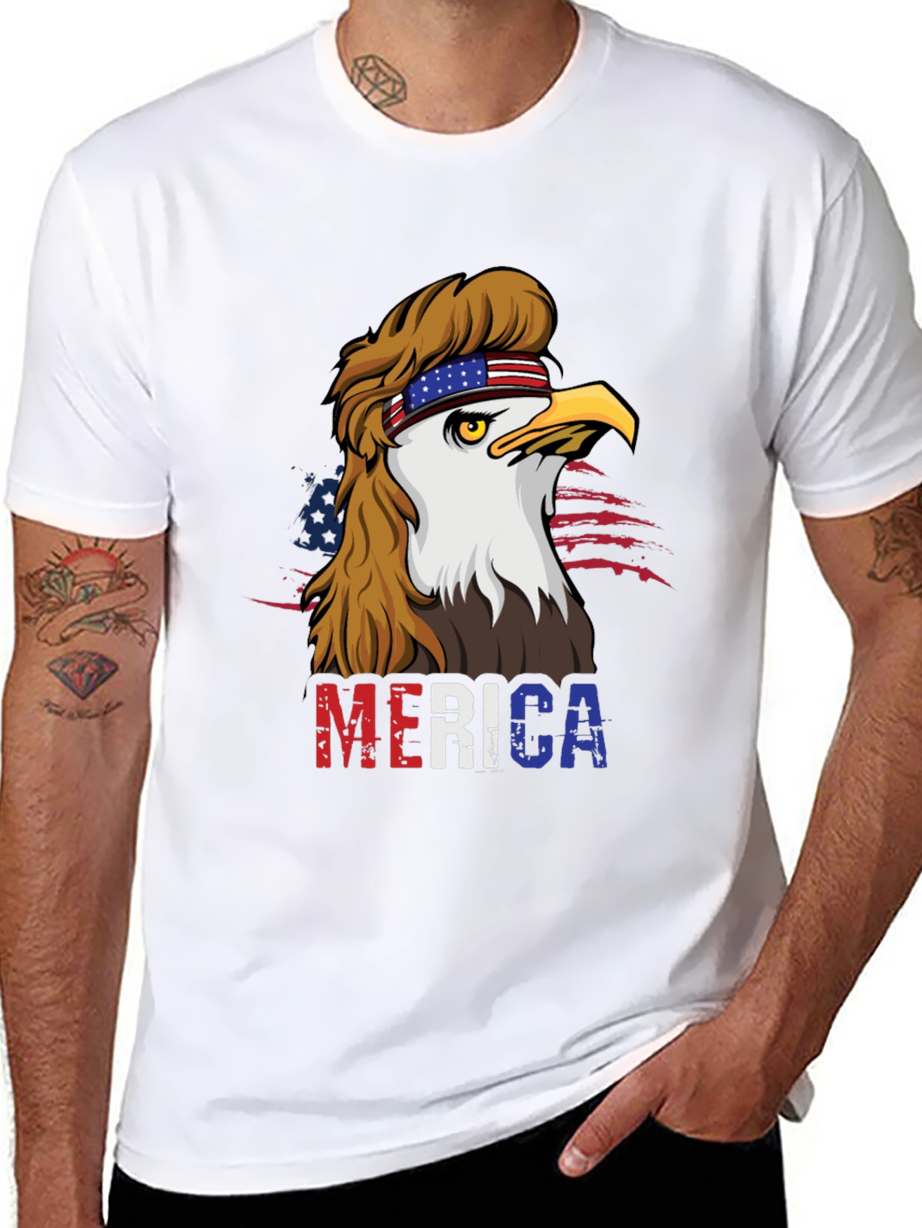 Patriotic Eagle 'Merica T-Shirt - 8
