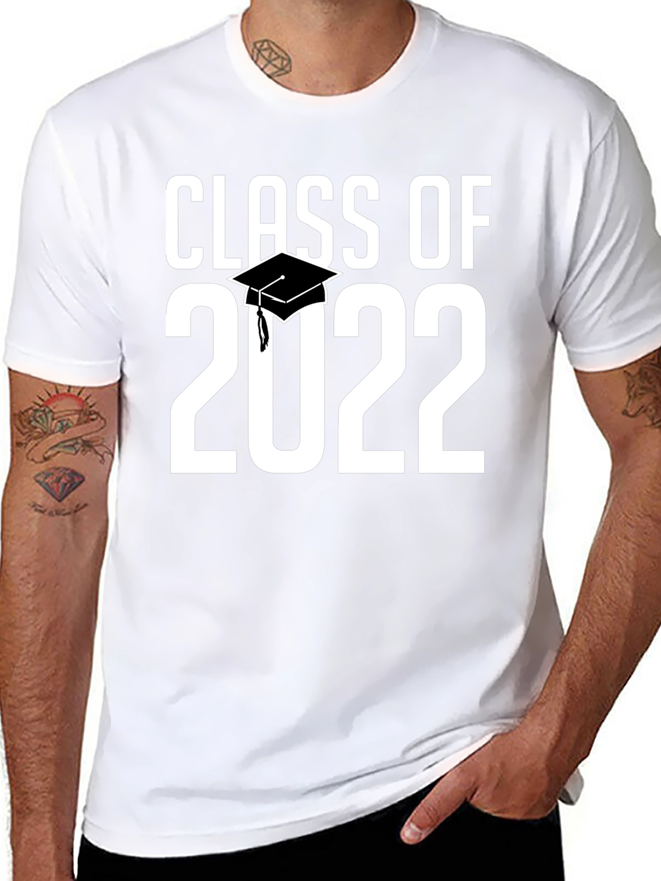 Black Class of 2022 Graduation T-Shirt view 8