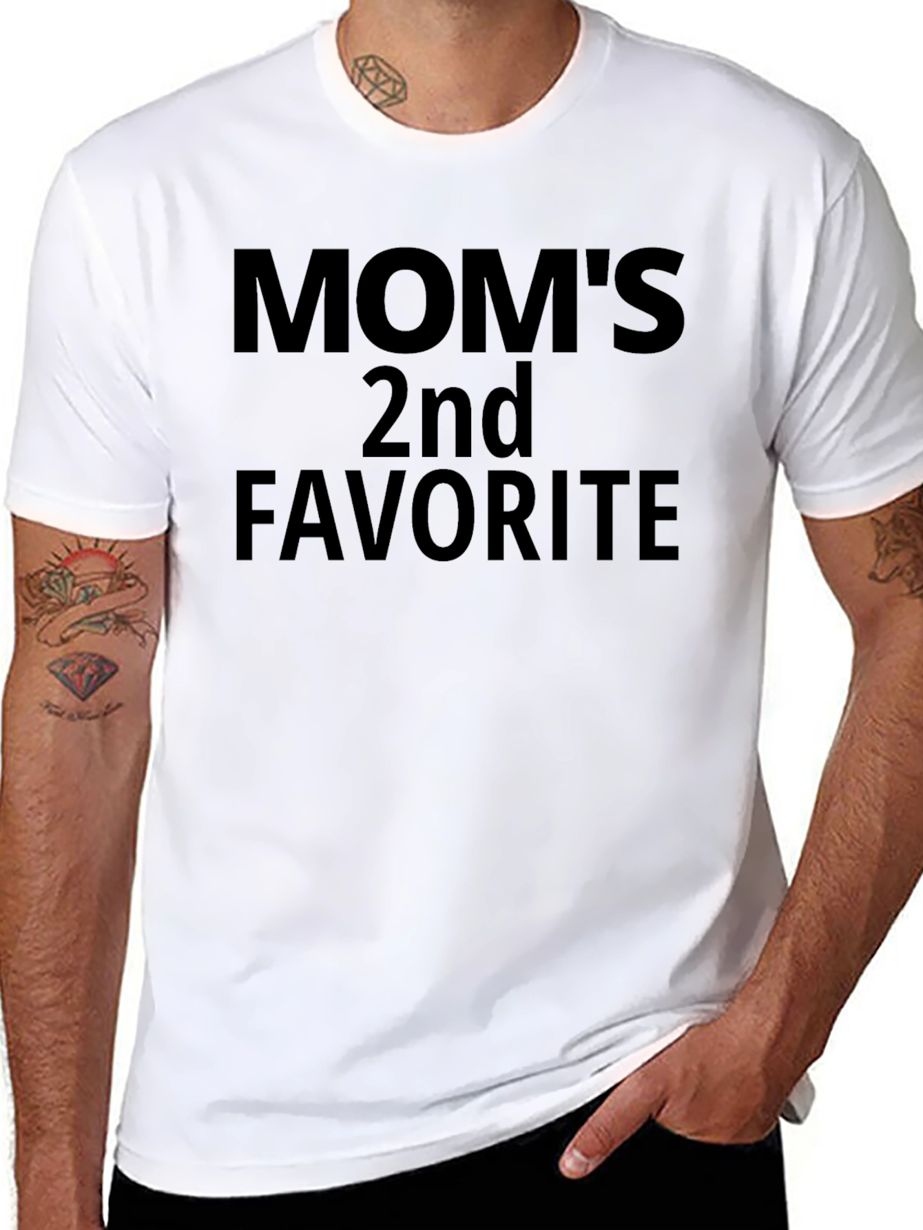 Black Mom's 2nd Favorite T-Shirt Funny Gift view 8