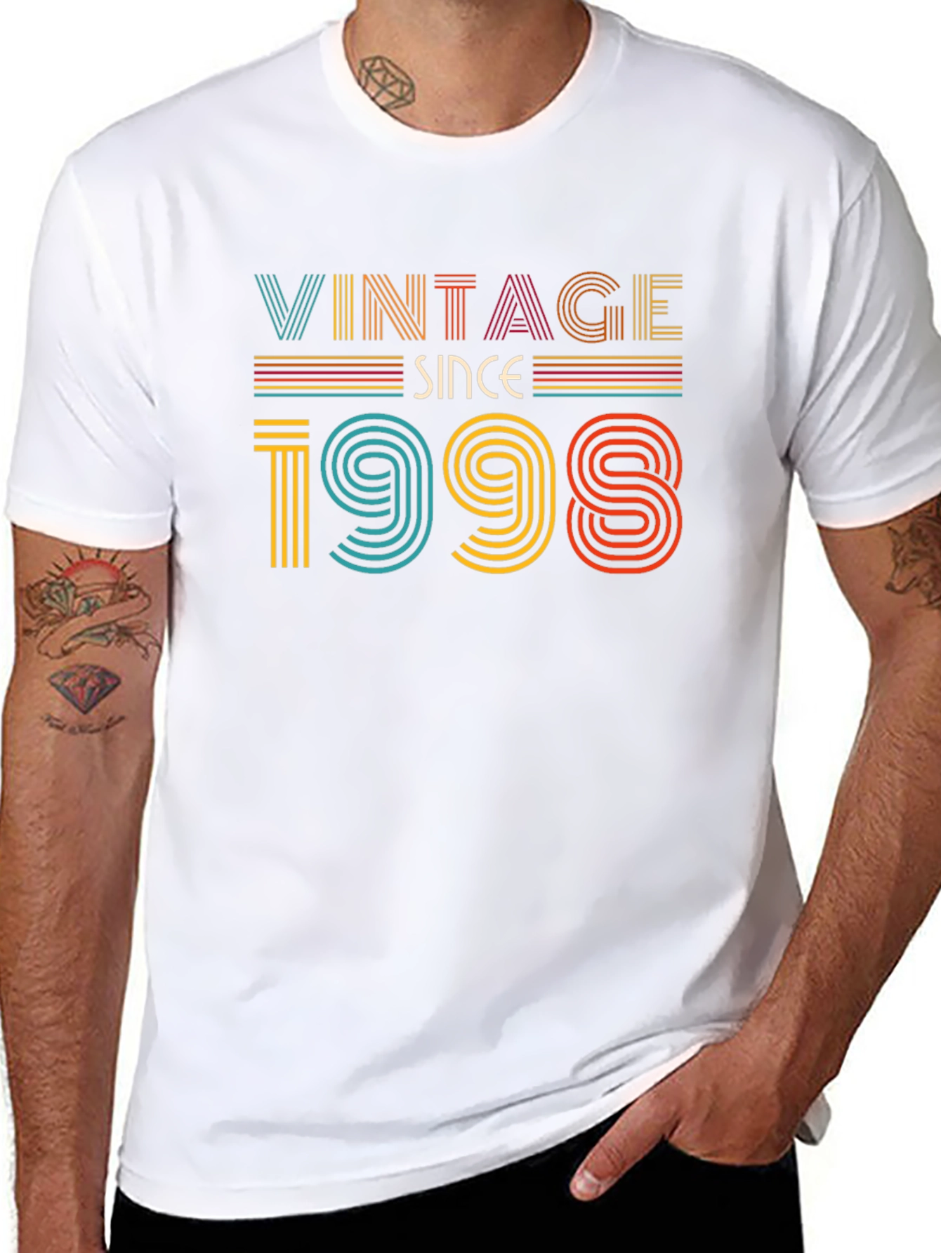 Black Vintage Since 1998 Graphic Tee view 8