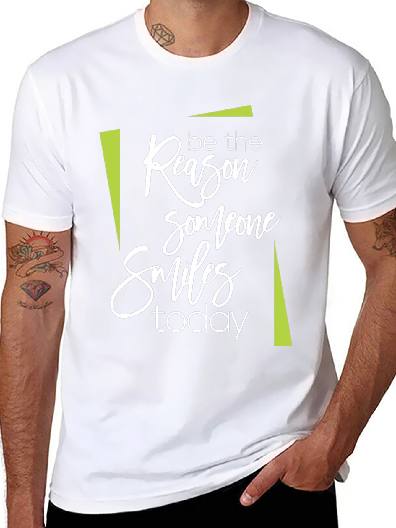 Black Be the Reason Someone Smiles T-Shirt view 8