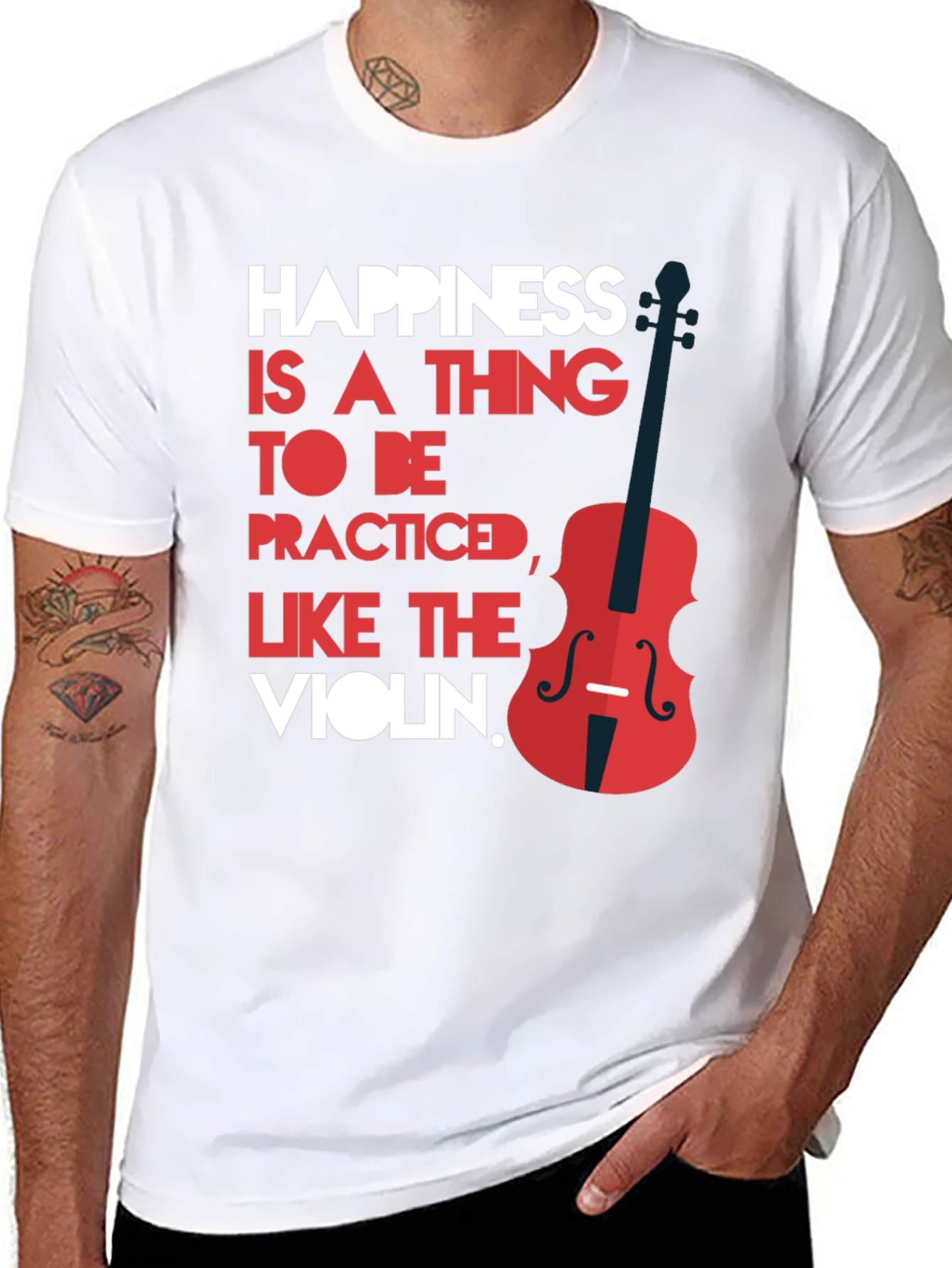 Black Happiness is a Thing T-Shirt view 8