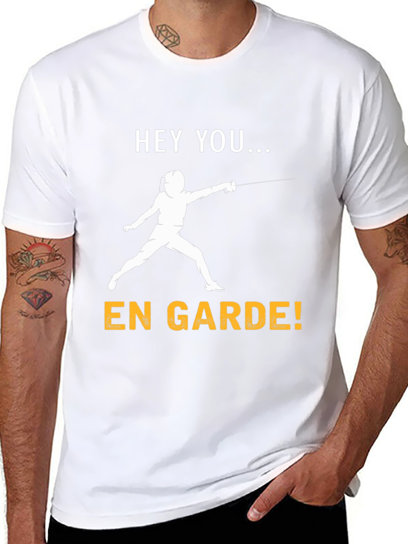 Black En Garde Fencing T-Shirt view 8