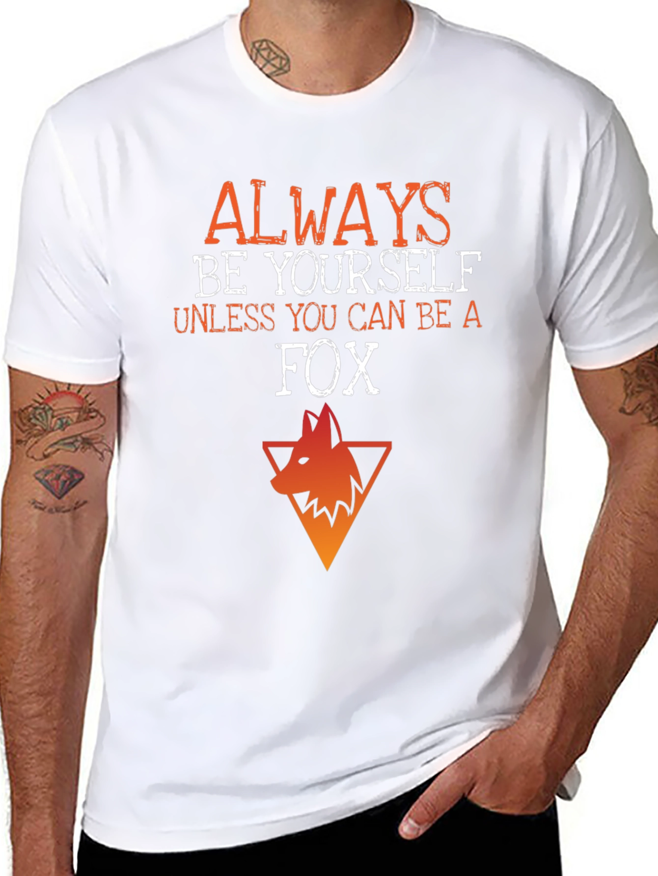 Black Always Be Yourself Unless You Can Be A Fox T-Shirt view 8