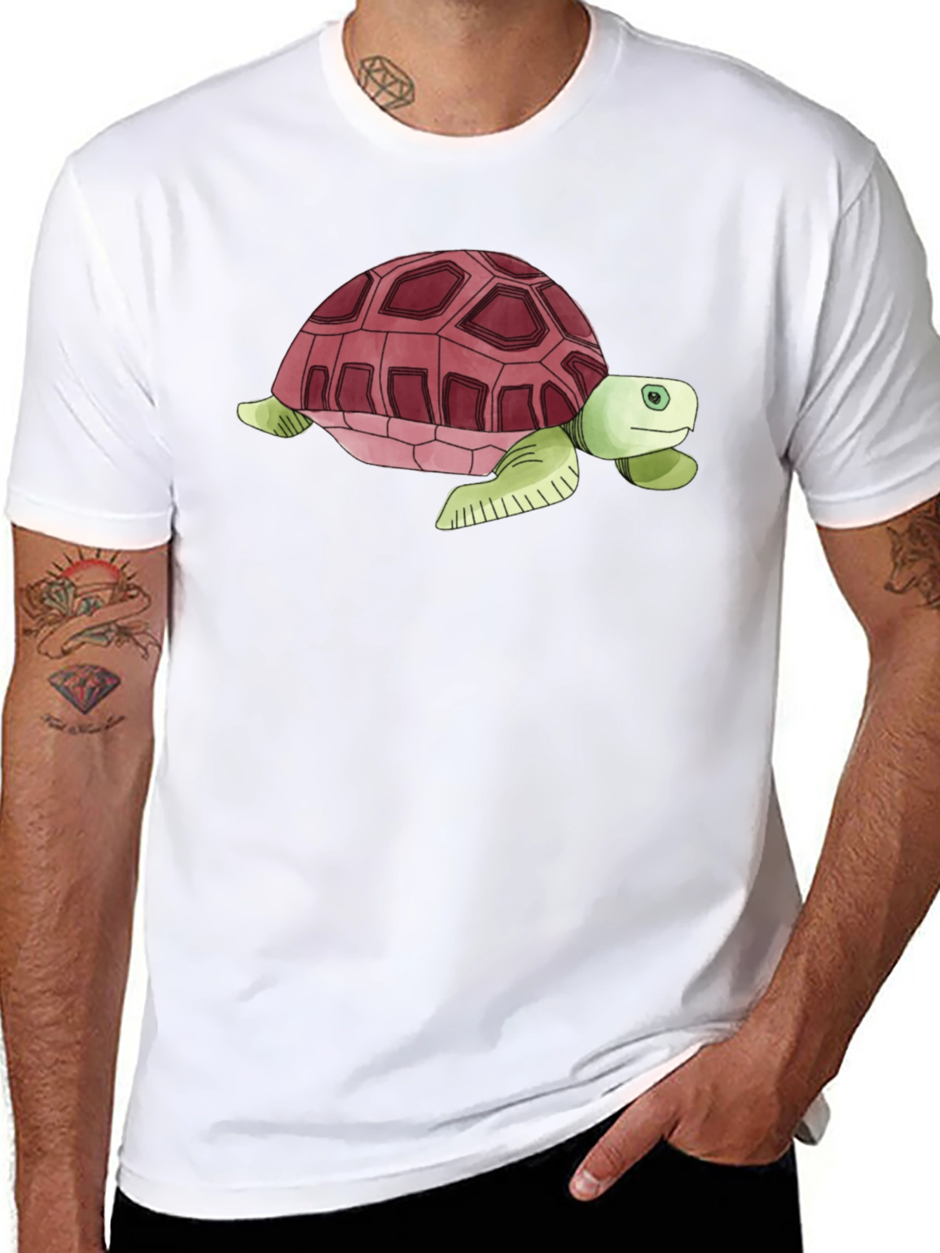 Black Turtle Graphic T-Shirt - Casual Style view 8