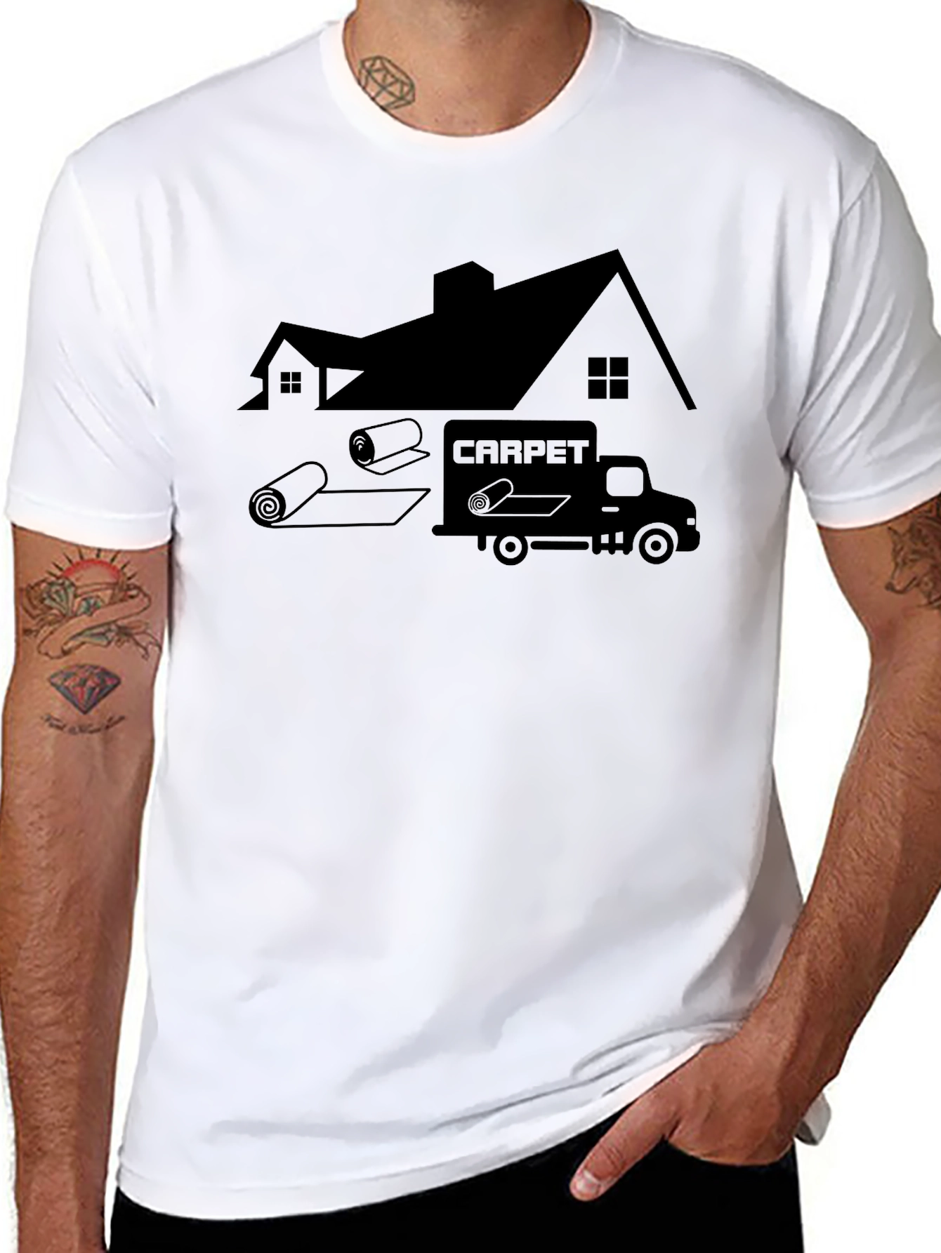 Black Carpet Installation Services T-Shirt view 8