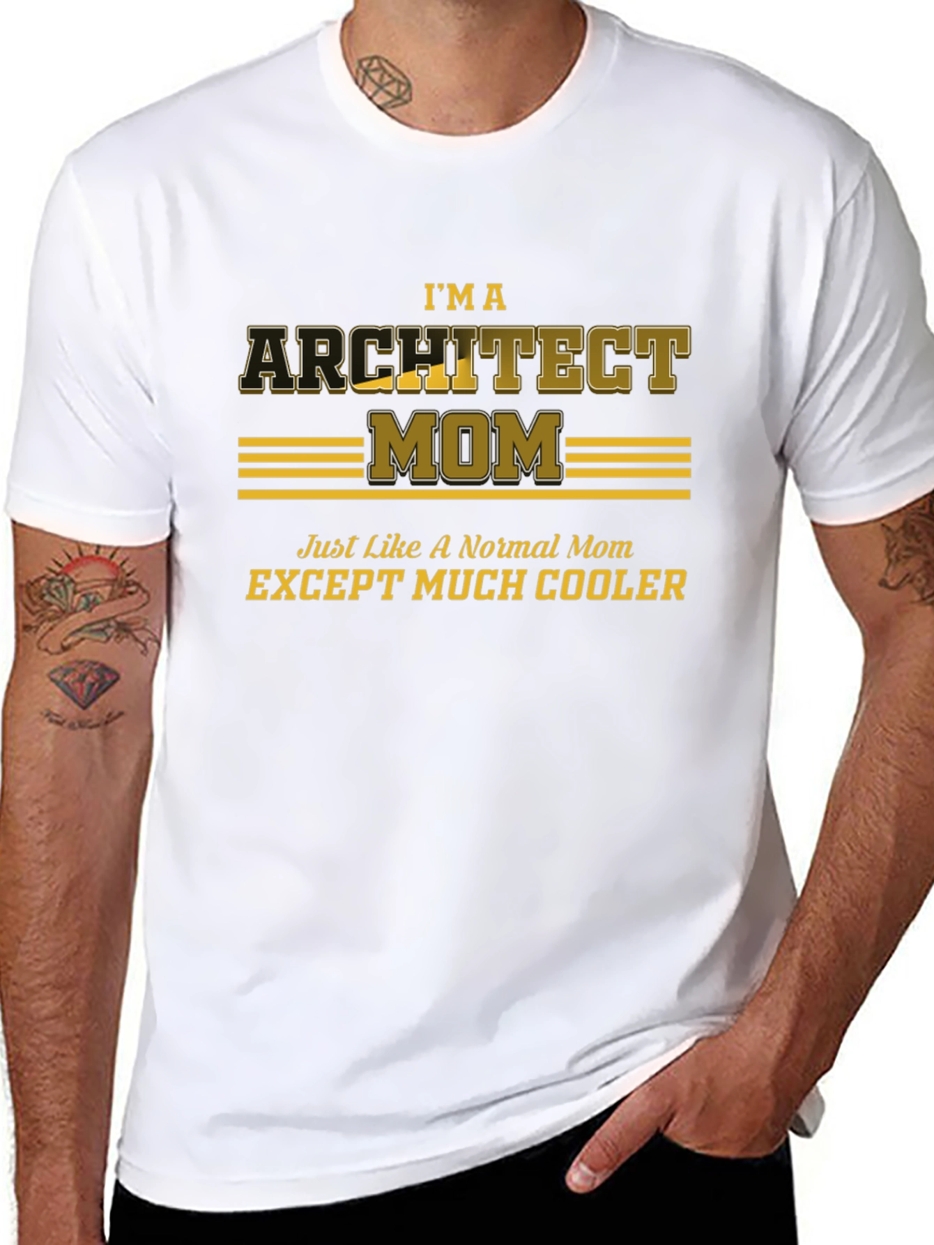 Black Architect Mom T-Shirt - Cool Mother's Day Gift view 8