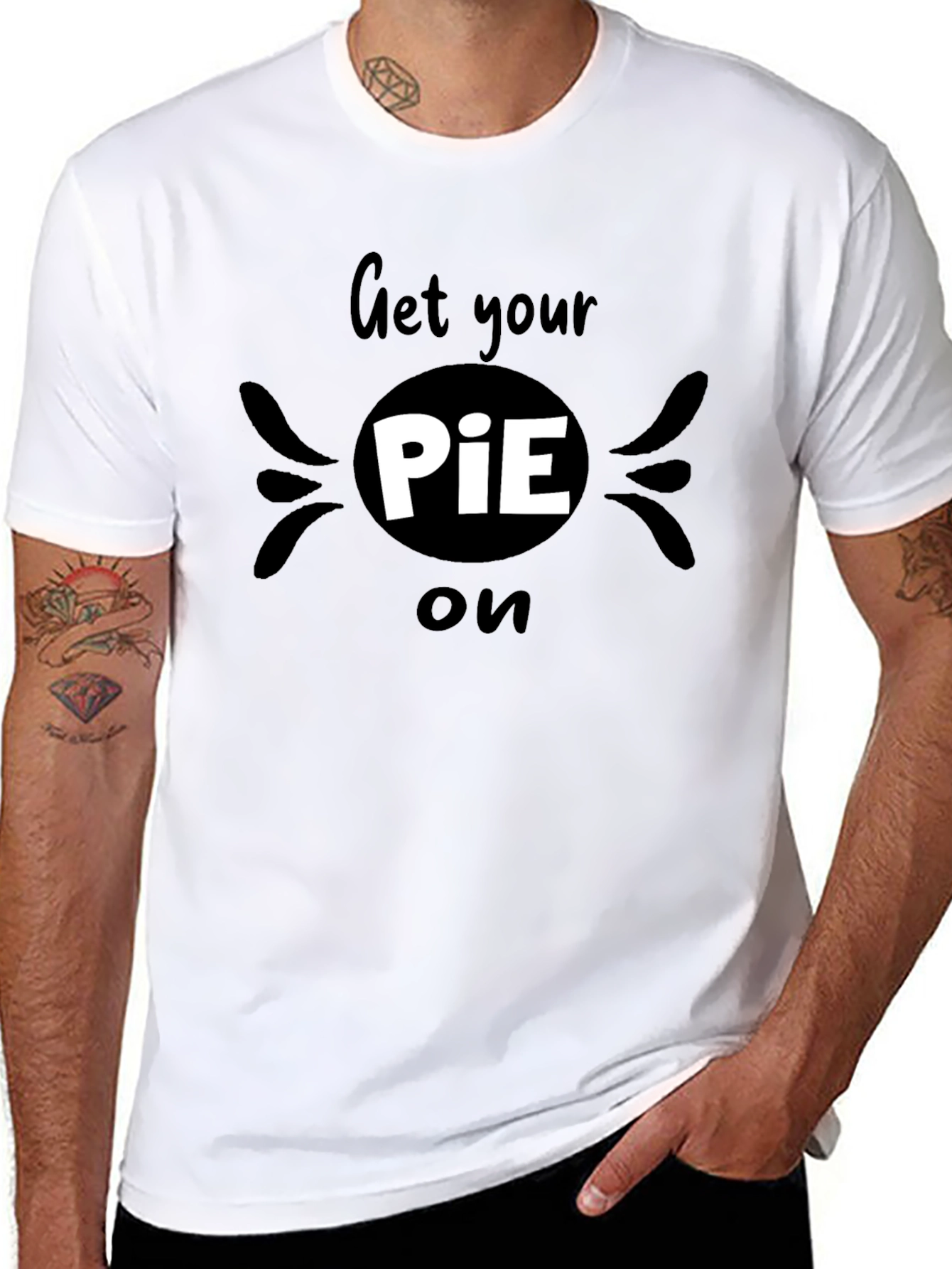 Black Get Your PiE On T-Shirt view 8